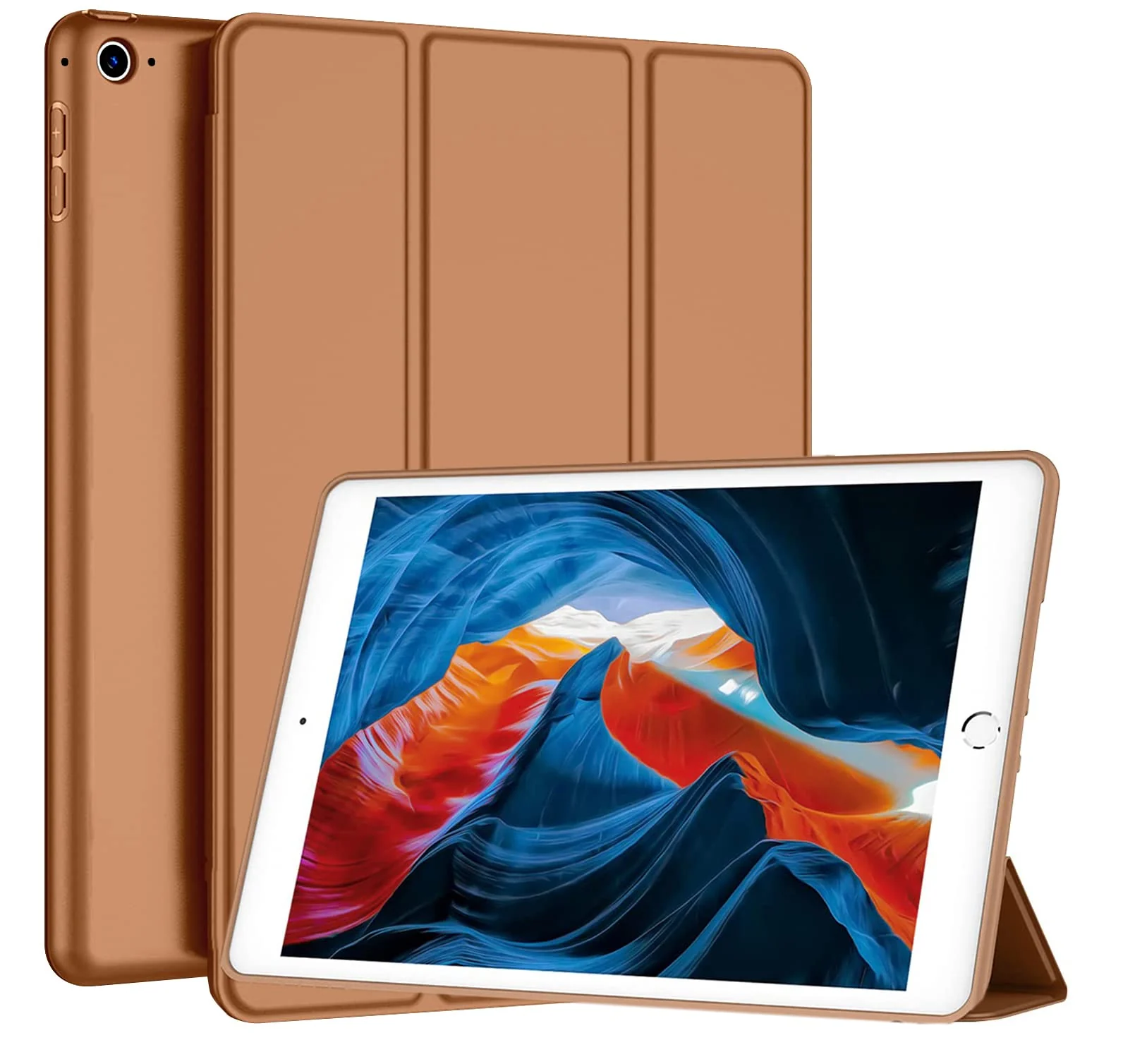 DL3 Mobilak Smart Case Compatible with iPad Air 2 (2nd Generation 2014, 9.7-Inch) Case Flip Cover Leather Case Soft TPU Back And Trifold Stand With Auto Wake/sleep - Havan