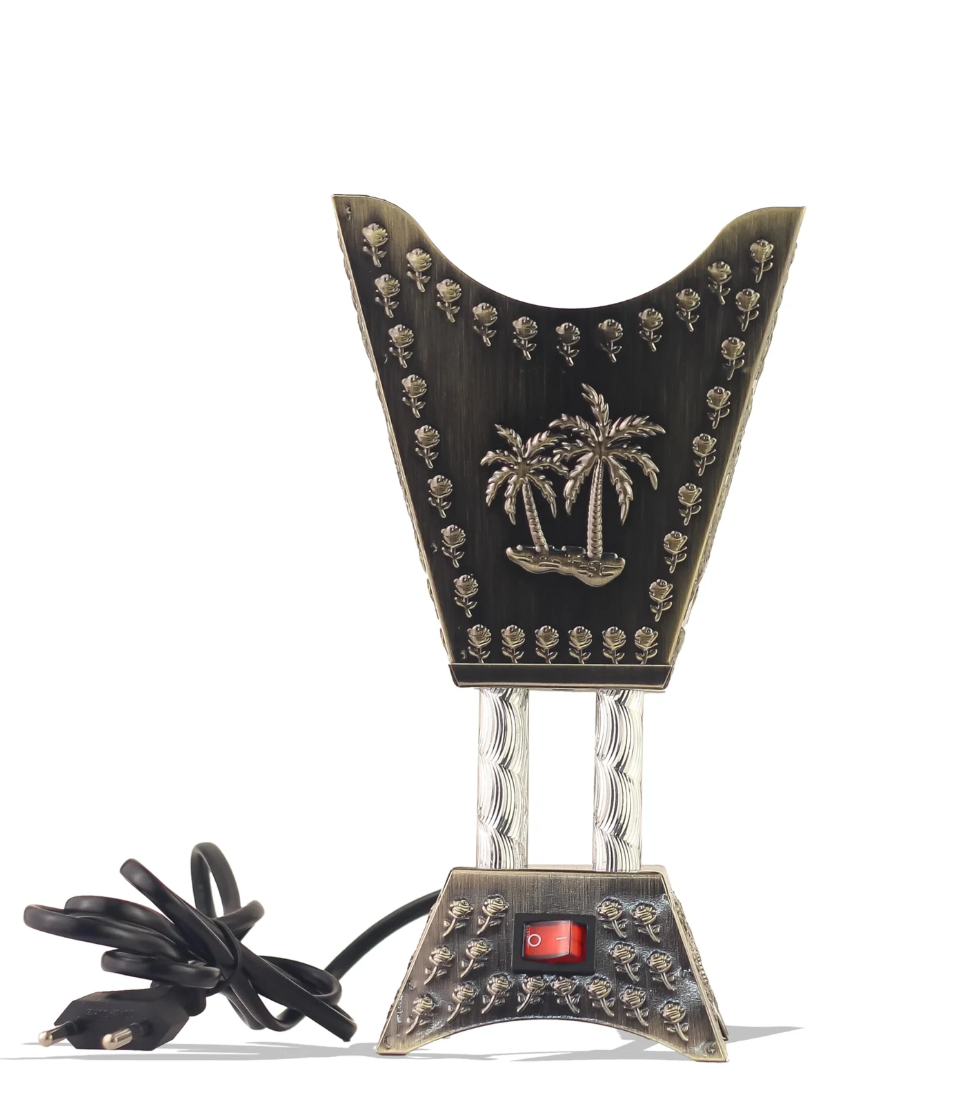 Mobigon Arabian Electric Incense Burners metal Vintage Arabic Burner, Middle Eastern Incense Holder- Electric Incense Burner Bakhoor Suitable For Arabian Oud, Home, Hotel Decor - style 49