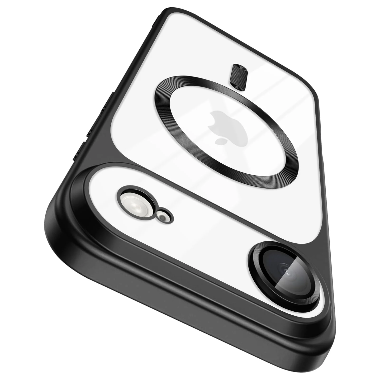 DL3 Mobilak Clear MagSafe-Compatible Magnetic Case for iPhone 17 Air / iPhone Air Phone Case / iPhone Air Case Magnetic with Camera Protection and Military-Grade Protection - Black