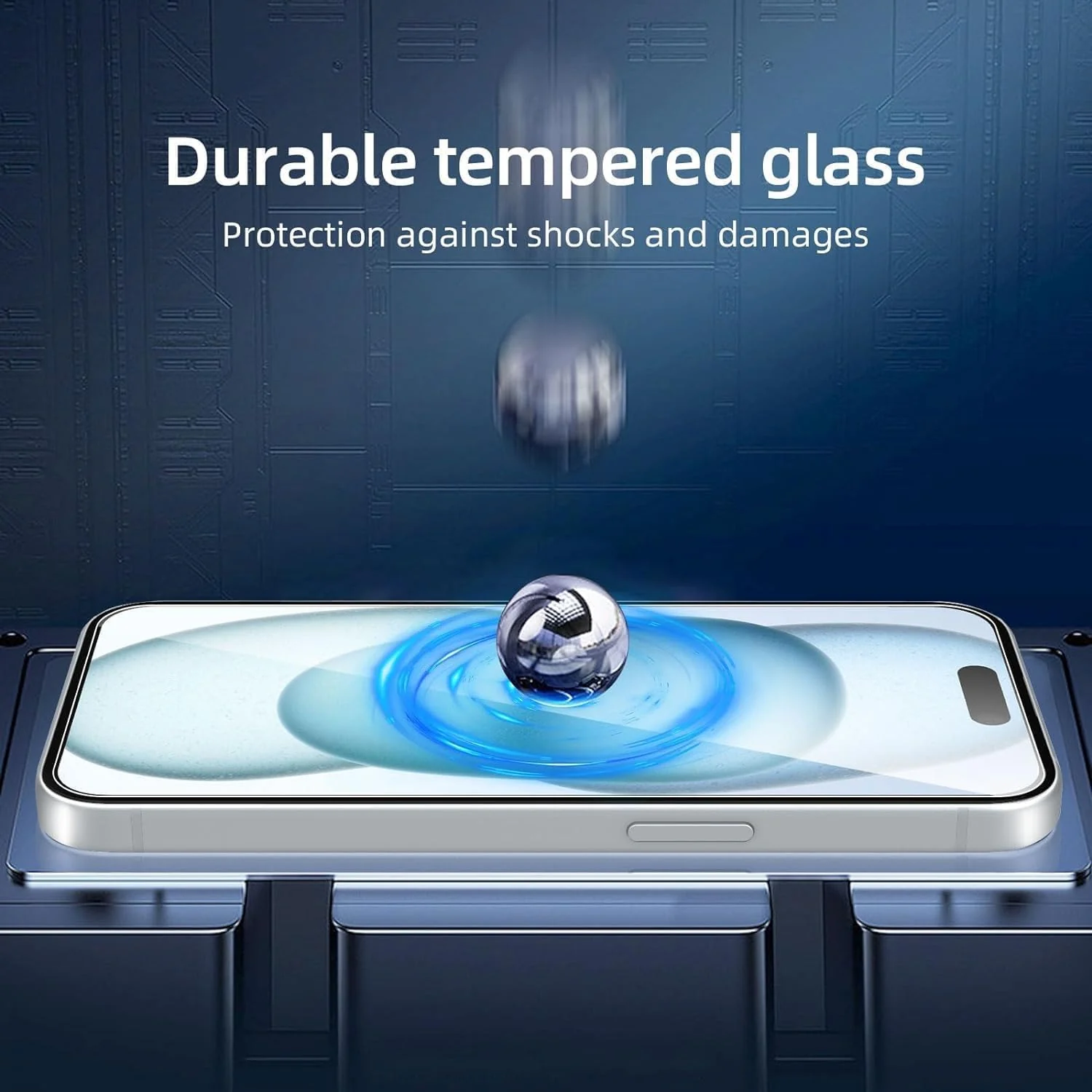 DL3 Mobilak for iPhone 15 Plus 6.7 Tempered Glass Screen Protector, 9H Hardness Anti-Scratch Tempered Glass flim, Case Friendly, Anti-Scratch - Clear