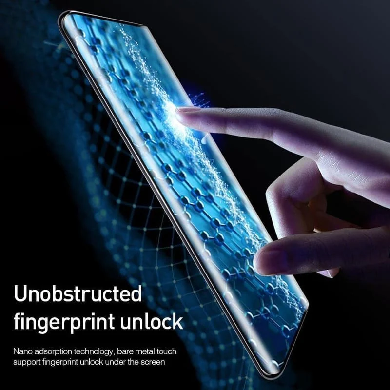 DL3 Mobilak Screen Protector for Honor X9b UV Glass Fingerprint Reader Support 3D Curved Anti-Spy Tempered Glass Screen Protector - Privacy