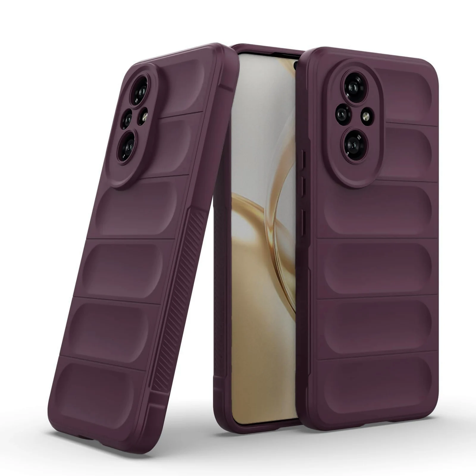 DL3 Mobilak Rugged Protective Case for Honor 200 Pro 5G, Camera protection, Shock-absorbing protection, Non-slip grip - Wine Red