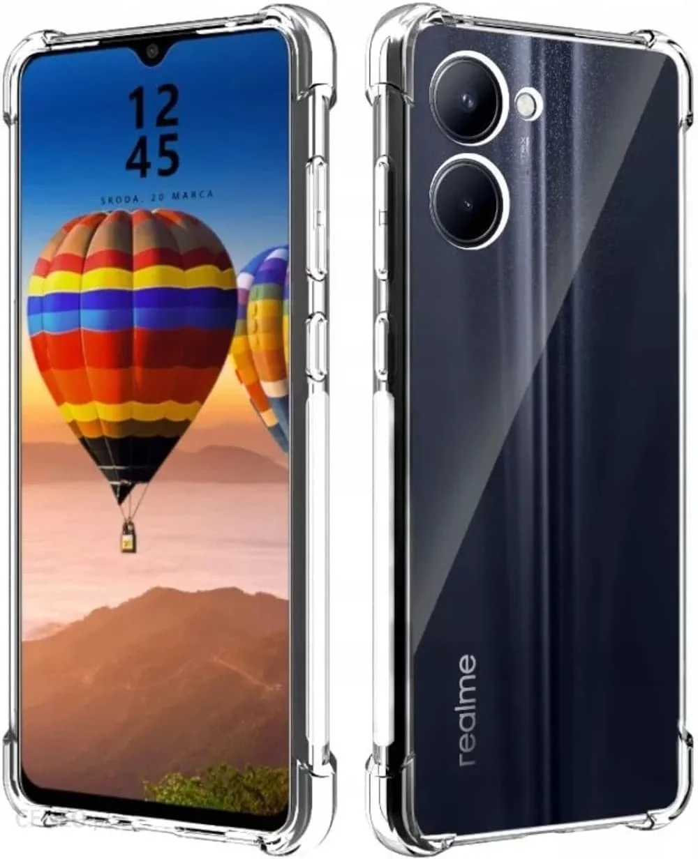 DL3 Mobilak Clear TPU Protective Case for realme C33 4G / C33 2023 with Camera Protection and Shockproof Design - Clear