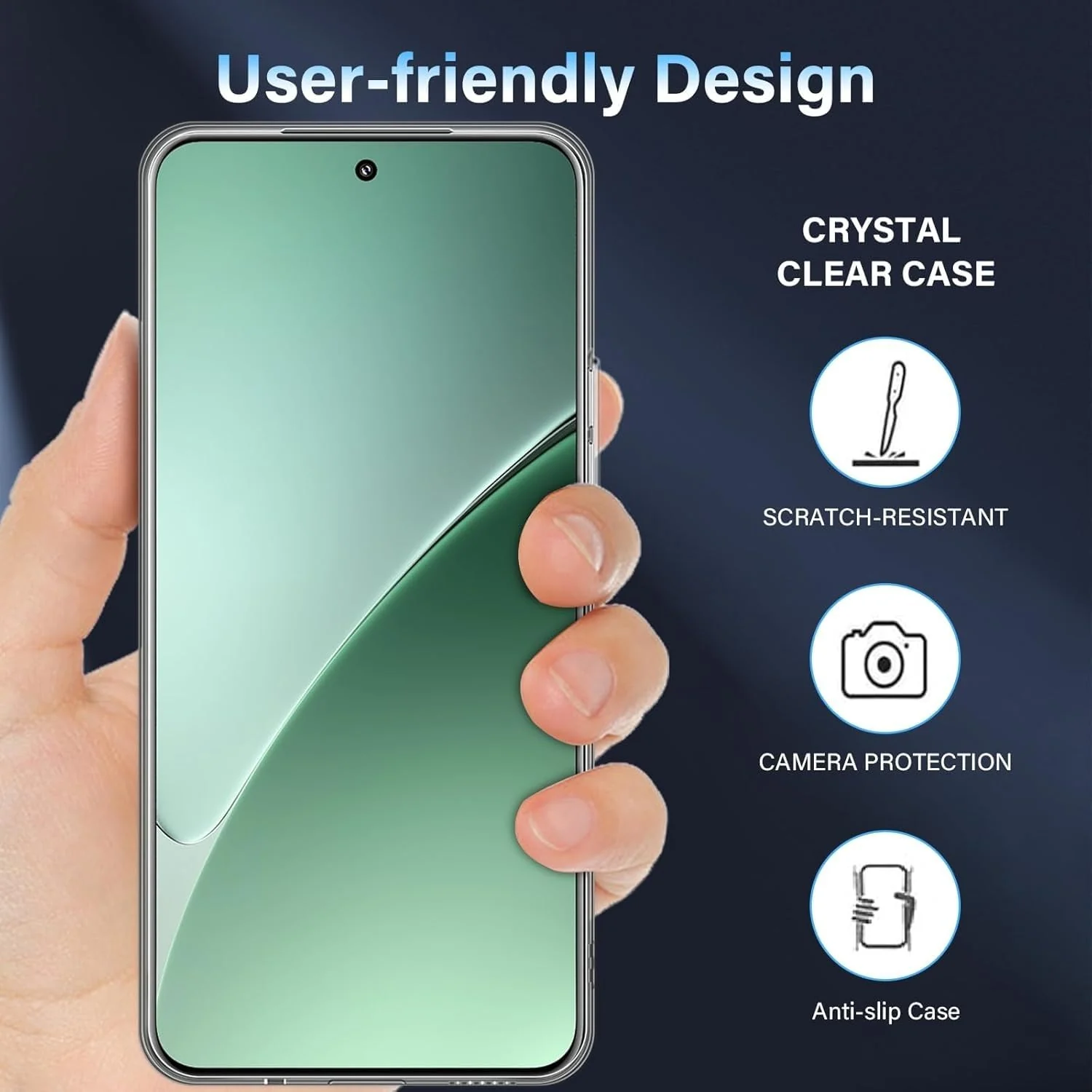 DL3 Mobilak Protective Case Compatible with Xiaomi 15 Pro Cover, Mobile Phone Case Thin Soft Silicone Anti-Yellow Protective Case - Clear