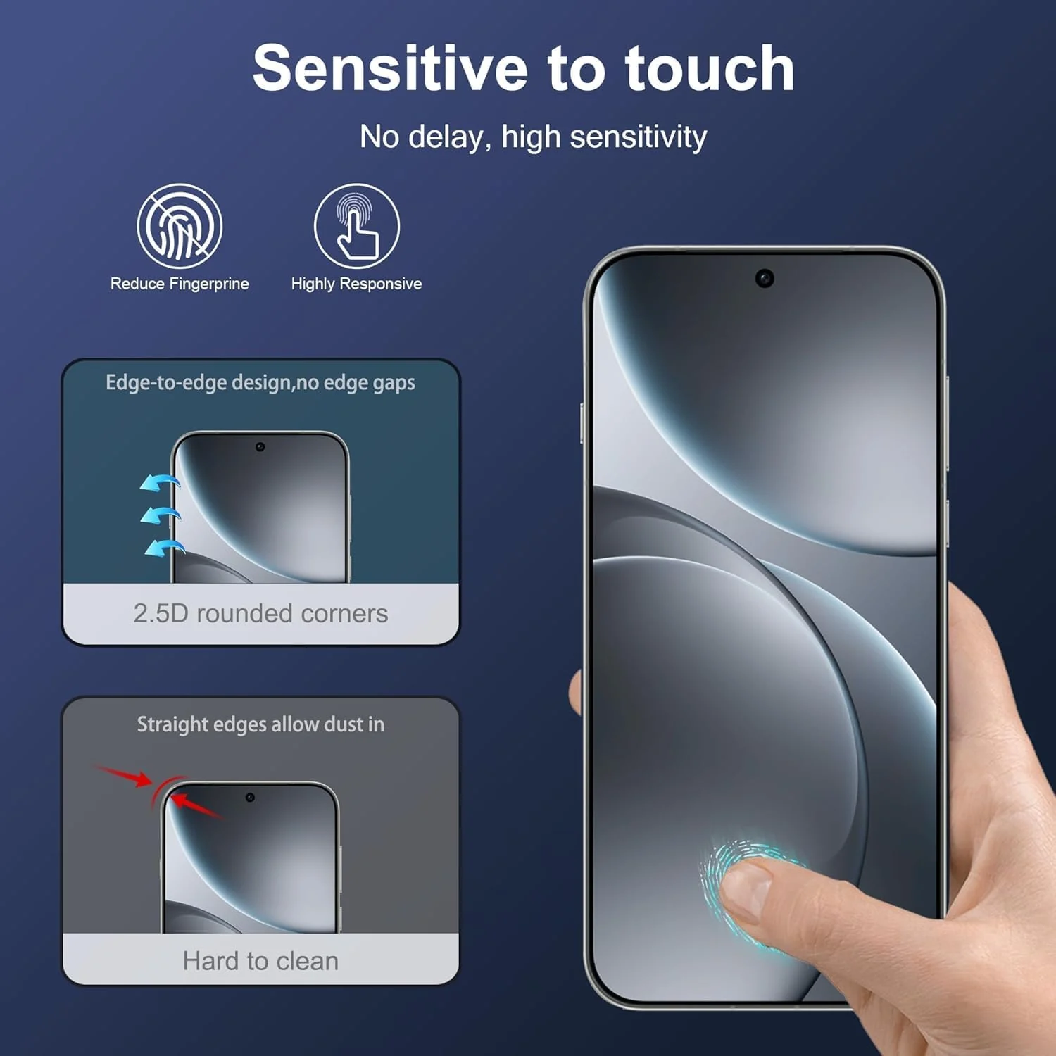 DL3 Mobilak for OPPO Find X9 Pro Tempered Glass Screen Protector, 9H Hardness Anti-Scratch Tempered Glass flim, Friendly, Anti-Scratch - Clear