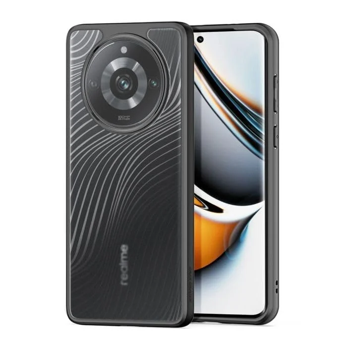 DL3 Mobilak Compatible with realme 11 Pro & realme 11 Pro+ Plus 5G Case Waterproof, Full-Body Heavy Duty Shockproof Phone Case, Translucent Matte Cover, Built-in Camera Lens Protective - Black
