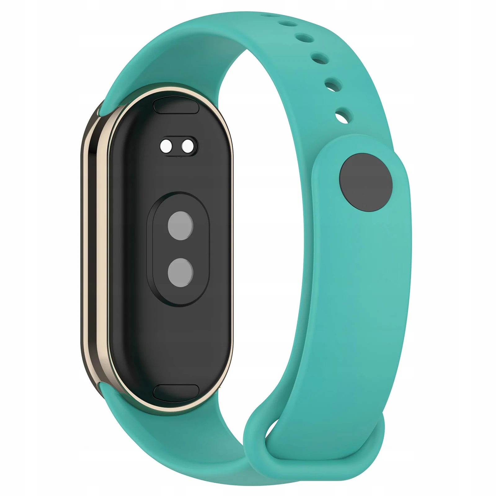 DL3 Mobilak Band Compatible with Xiaomi Mi Band 10/9/8 Replacement Strap, Silicone Skin-Friendly Wrist Strap Adjustable Sports Wristbands for Women Men Xiaomi Smart Band 8/9/10 - Turquoise