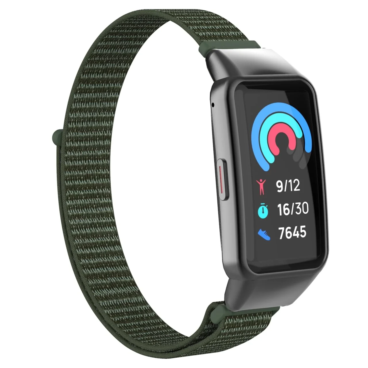 DL3 Mobilak Nylon Band for Honor Band 6/Huawei Band 6 Pro/Huawei Band 6, Nylon Watch Strap Sport Wristband Soft Replacement Watch Strap Adjusable Wrist for Women Men - Green