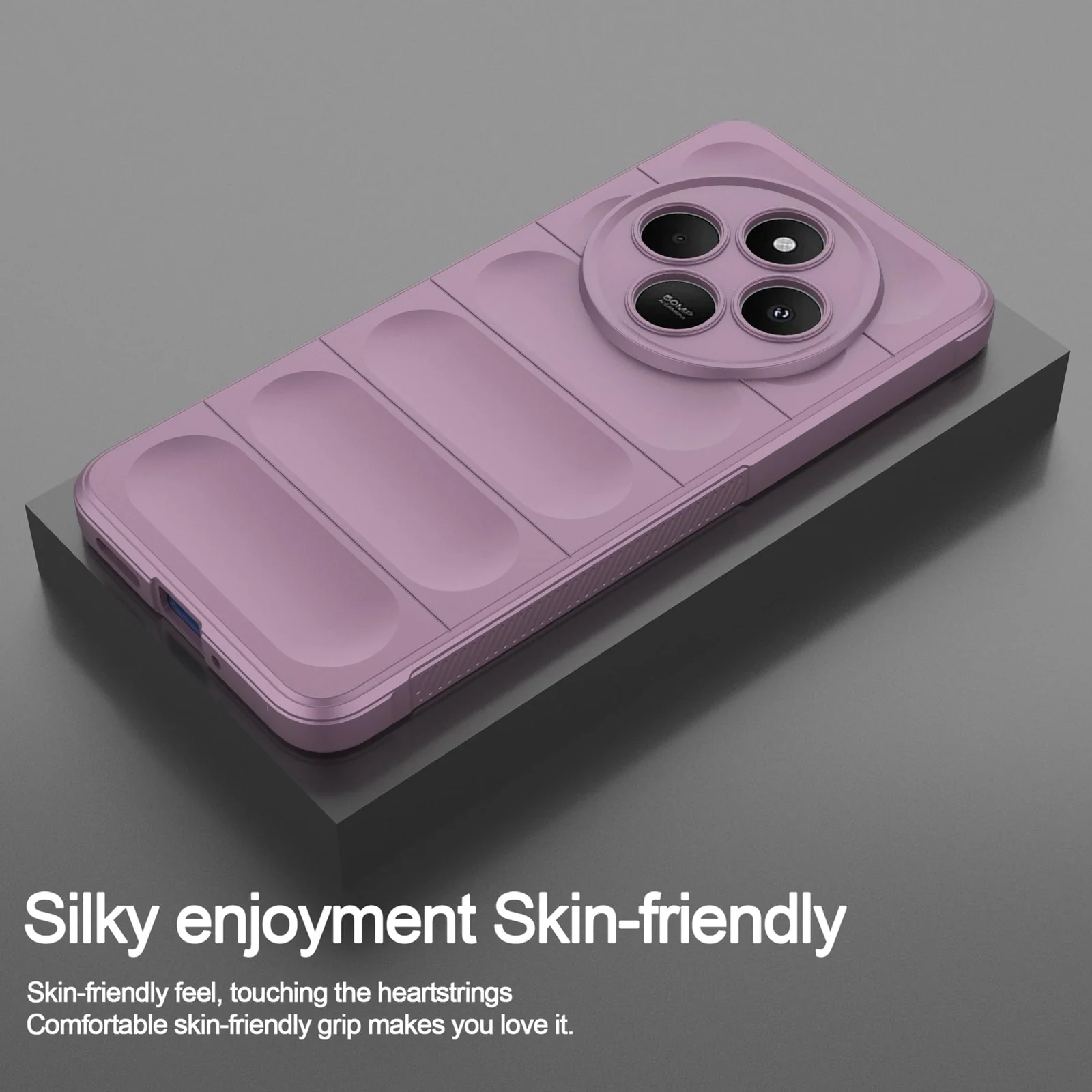 DL3 Mobilak Rugged Protective Case for Xiaomi Redmi 14C 4G / Poco C75, Camera protection, Shock-absorbing protection, Non-slip grip - Purple