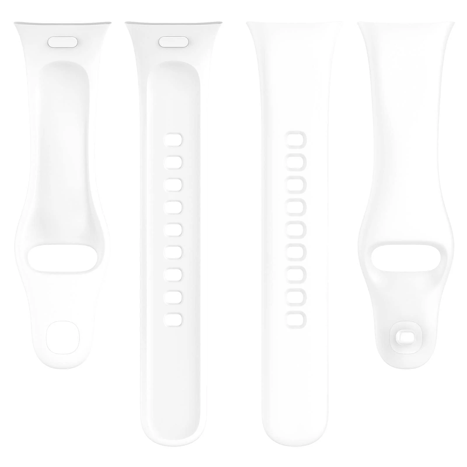 DL3 Mobilak Strap Watch Silicone Compatible With Xiaomi Redmi Watch 3, Sport Silicone Watch Band Wrist Strap, Bracelet Wristband Wrist Strap for Redmi Watch3 - White