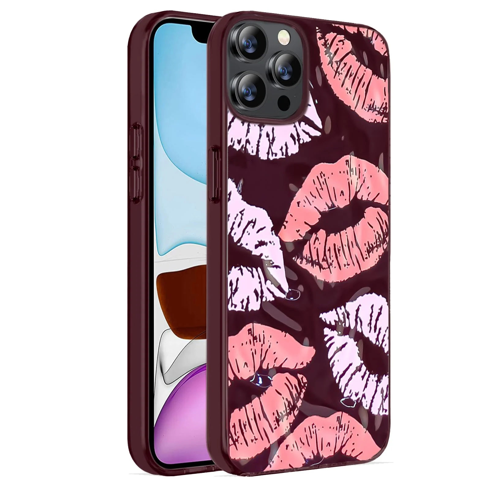 DL3 Mobilak Soft Silicone Protective Case for iPhone 15 Pro Max with Camera Protection and Shockproof Design - Style 3