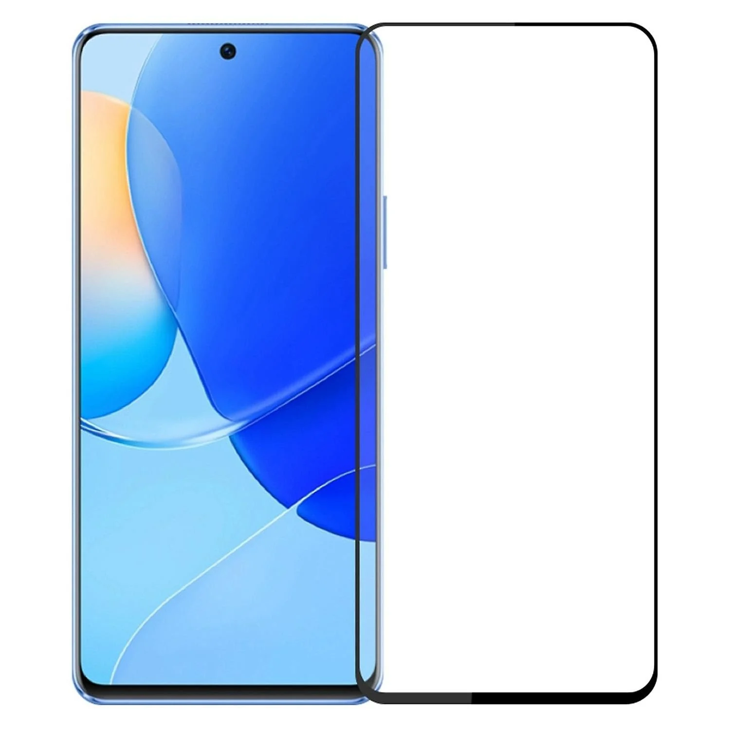 DL3 Mobilak 5D Full Glass Screen Protector For Huawei Nova Y90 Black Frame - Clear