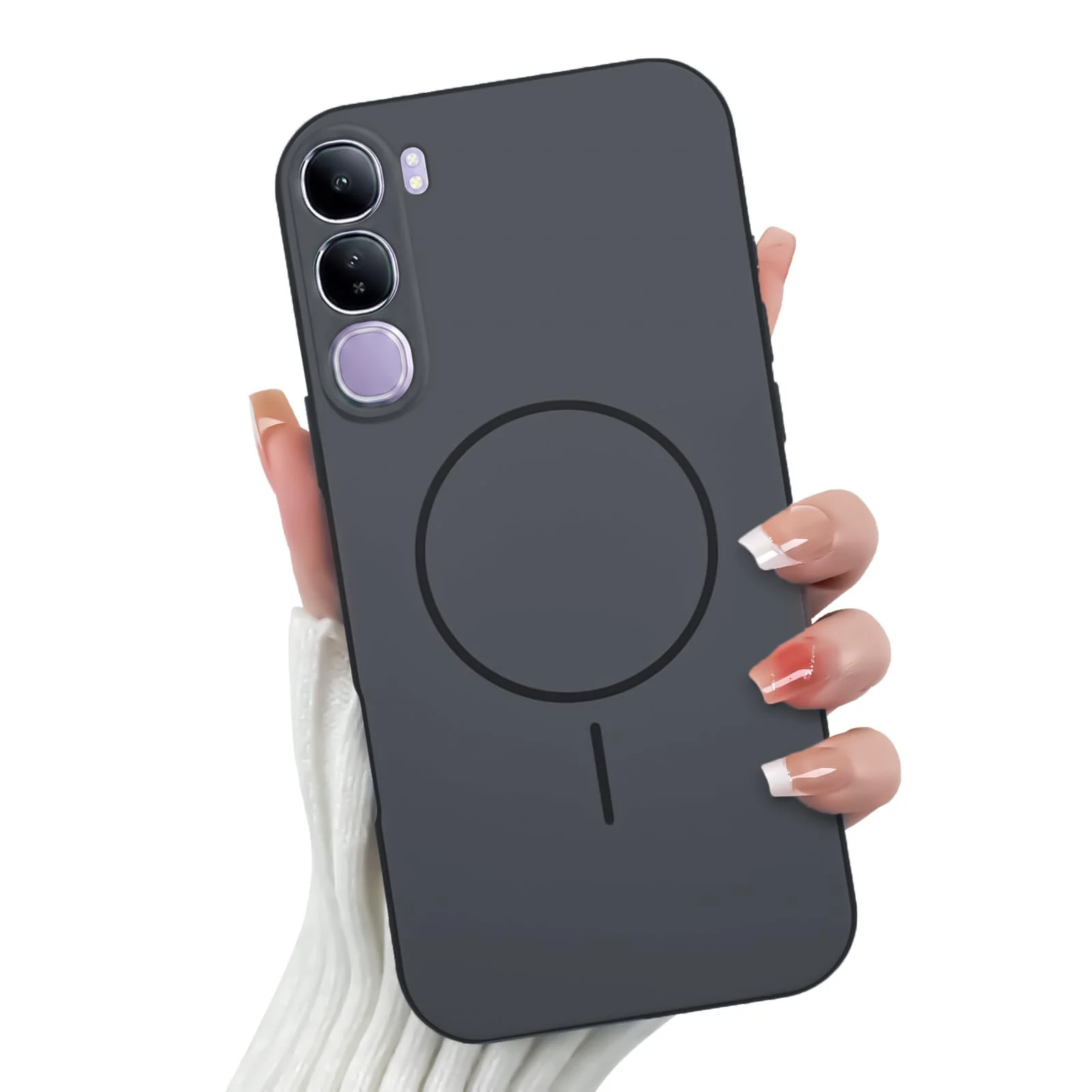 VIVO Y21D / VIVO Y31 5G — Mobigon Case For vivo Y21D / vivo Y31 5G Slim Design [Not Compatible with MagSafe] Soft Silicone Case Flexible TPU Anti-Scratch Protective Cover with Full Camera Protection