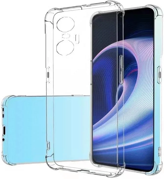DL3 Mobilak Case Compatible with Infinix Hot 20S, Cover Silicone Transparent TPU Gorilla Anti-shock Protector Camera Shockproof Corners - Clear