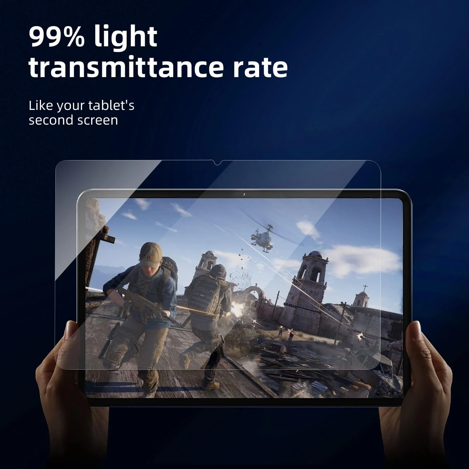DL3 Mobilak Screen Protector For Xiaomi Pad 6/Xiaomi Pad 6 Pro Tempered Glass Film [HD Crystal ] [Easy Installation] [Scratch Resistant] [9H Hardness] - Clear