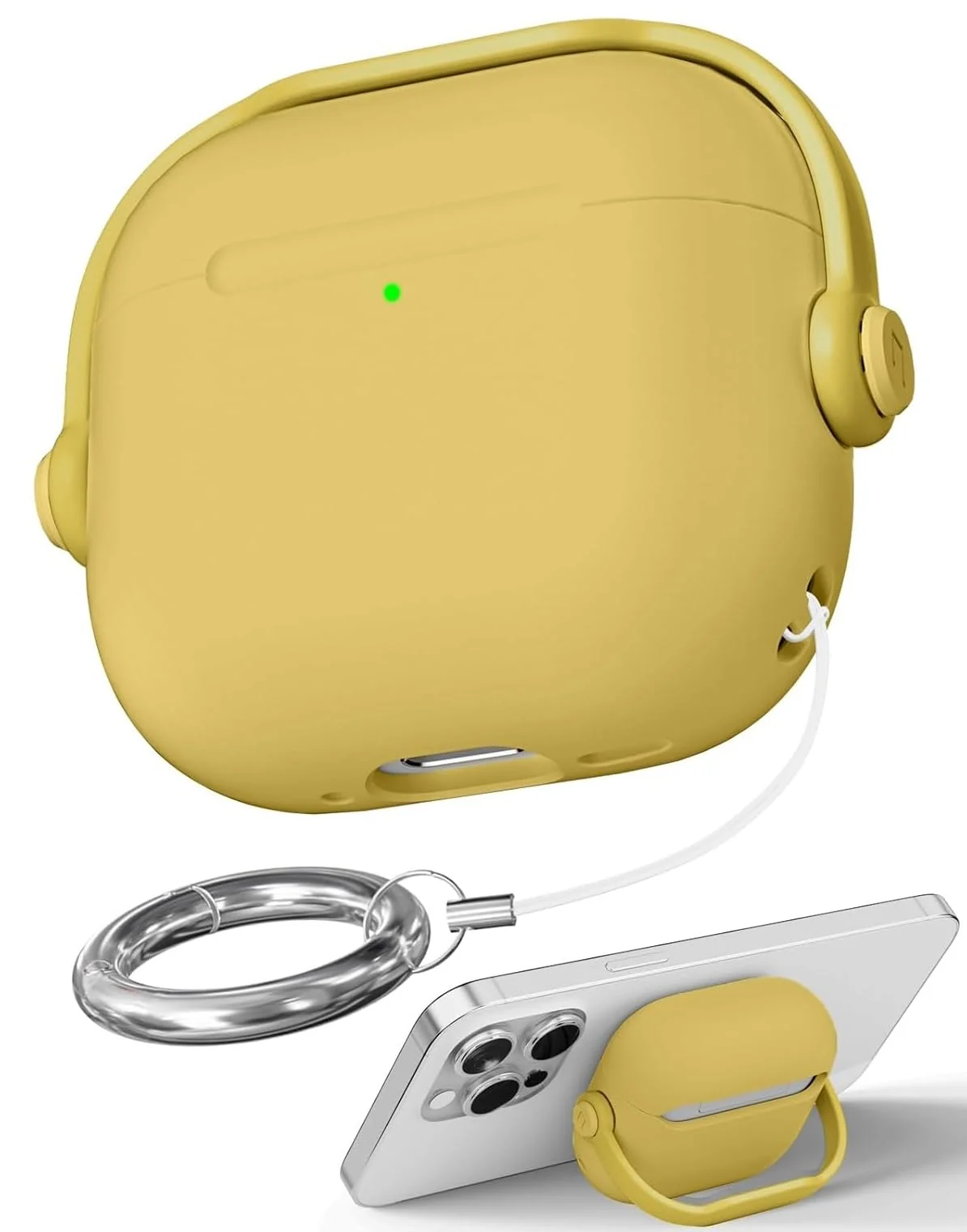 DL3 Mobilak Protective Case for AirPods Pro 3 (2025) [With Closure Lid] [Front LED Visible] [With Wrist Strap] Skin Case Compatible with (2025) AirPods Pro 3
