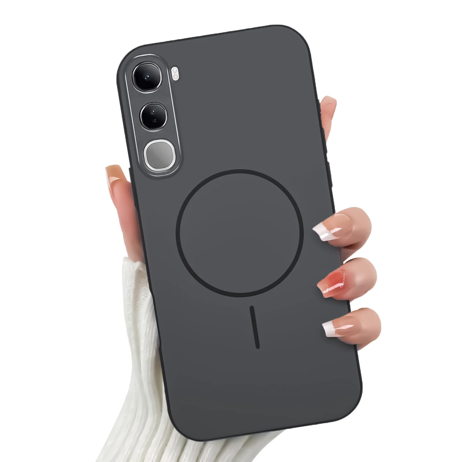 DL3 Mobilak Case For Vivo V40 Lite 4G/5G Slim Design [Not Compatible with MagSafe] Soft Silicone Case Flexible TPU Anti-Scratch Protective Cover with Full Camera Protection