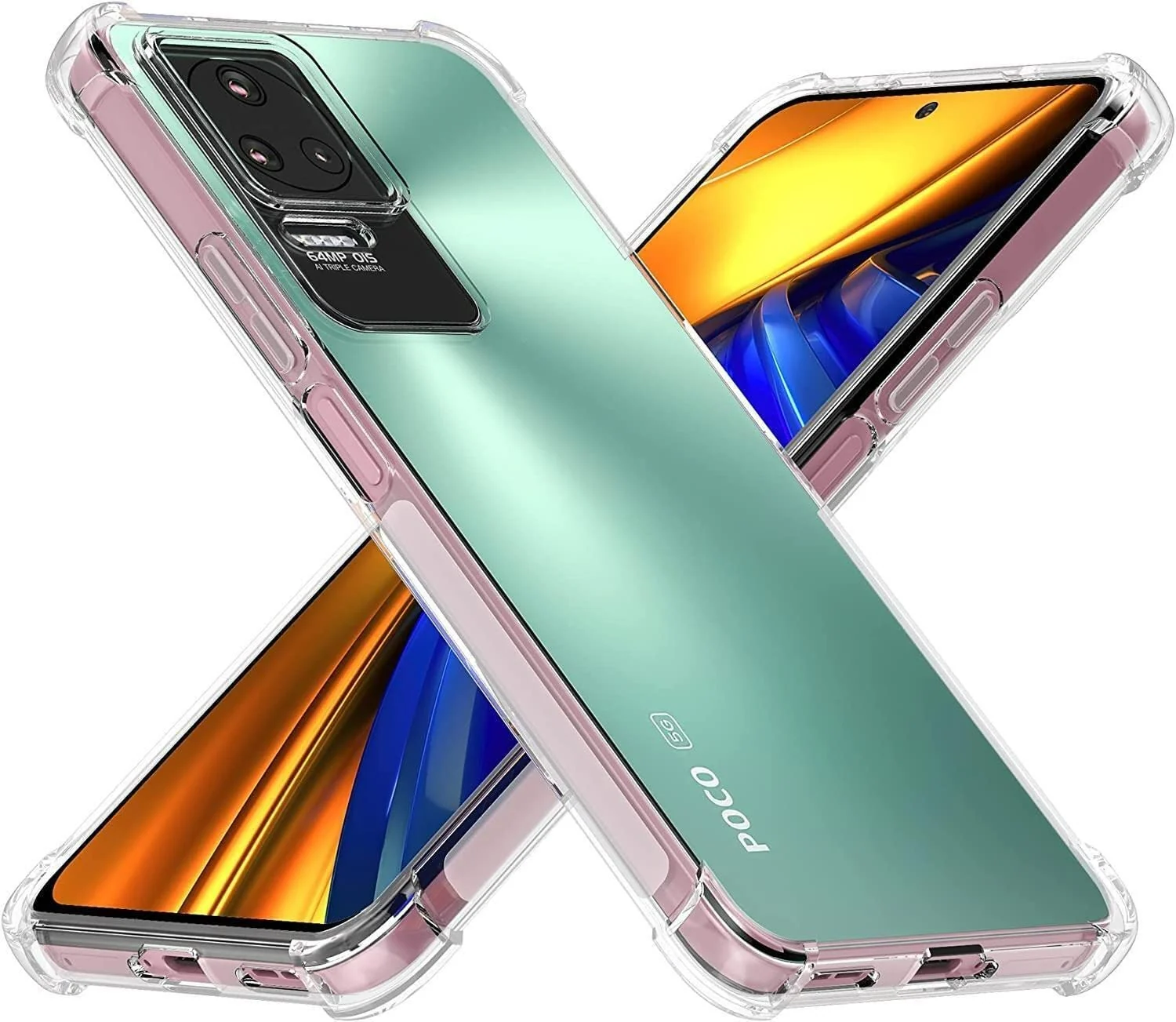 DL3 Mobilak Clear TPU Case for Xiaomi Poco F4, Camera protection, Shock-absorbing protection, Non-slip grip - Clear