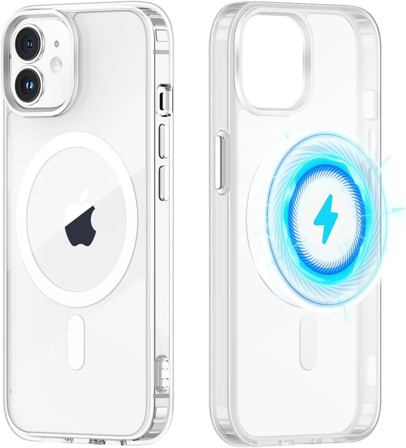DL3 Mobilak for iPhone 11 (6.1 Inch) Case [Compatible with MagSafe] [Strong Magnet] [Non-Yellowing] Magnetic Slim Thin Bumper Phone Cover, Lightweight, and Durable - Clear