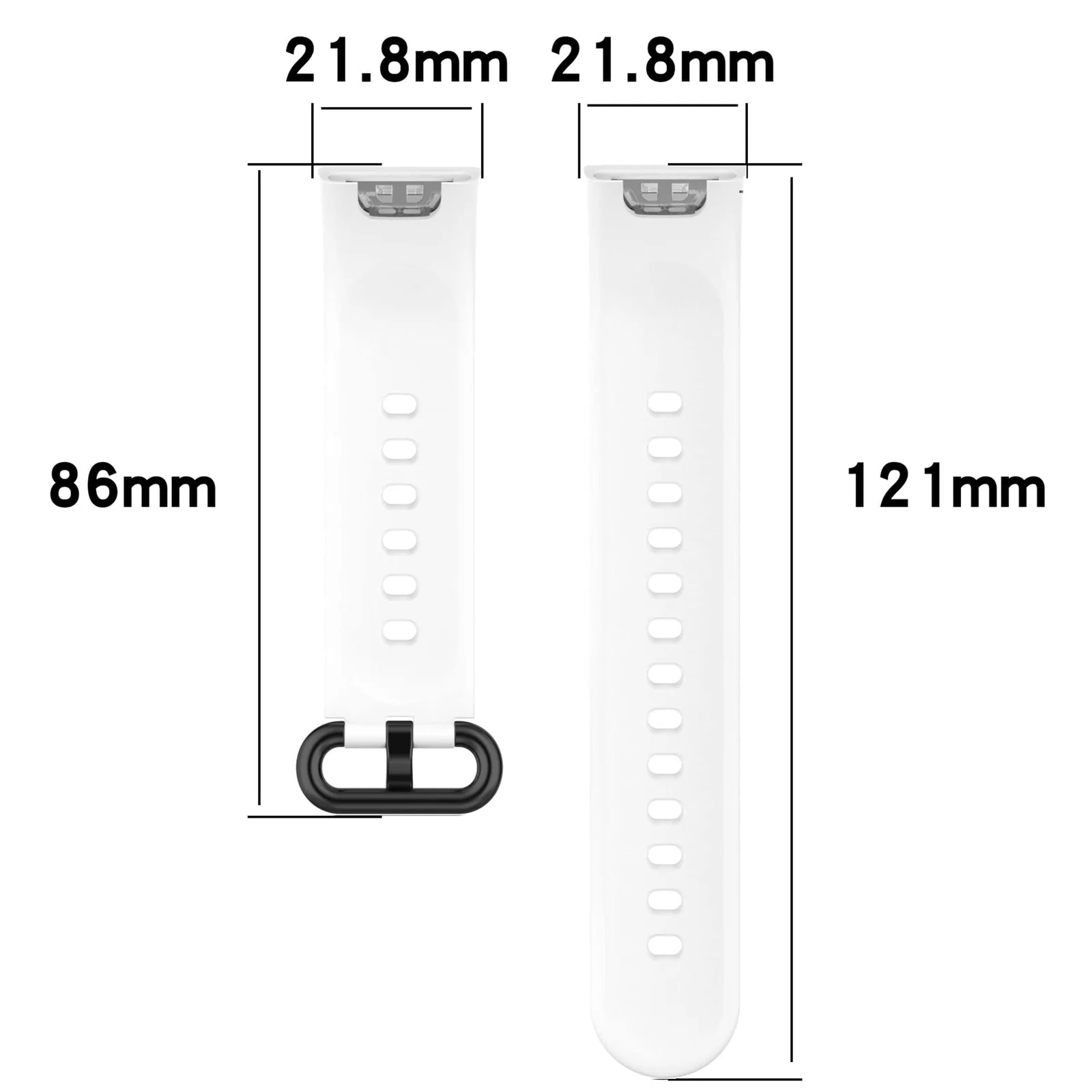 DL3 Mobilak Strap Compatible with Xiaomi Redmi Watch 2 Lite/Poco Watch/Redmi Watch 2 / Horloge 2 Soft Replacement Sport Silicone Strap - Black