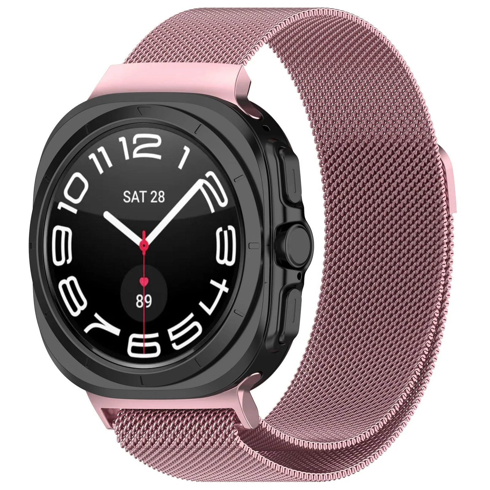 Samsung Galaxy Watch Ultra 47MM / Stainless Steel Mesh Loop — DL3 Mobilak Metal Band Compatible with Samsung Galaxy Watch 7 Ultra Bands 47mm, Stainless Steel Mesh Loop Magnetic Clasp Wristbands Replacement Accessory Women Men for Samsung Watch Ultra Band 47 mm