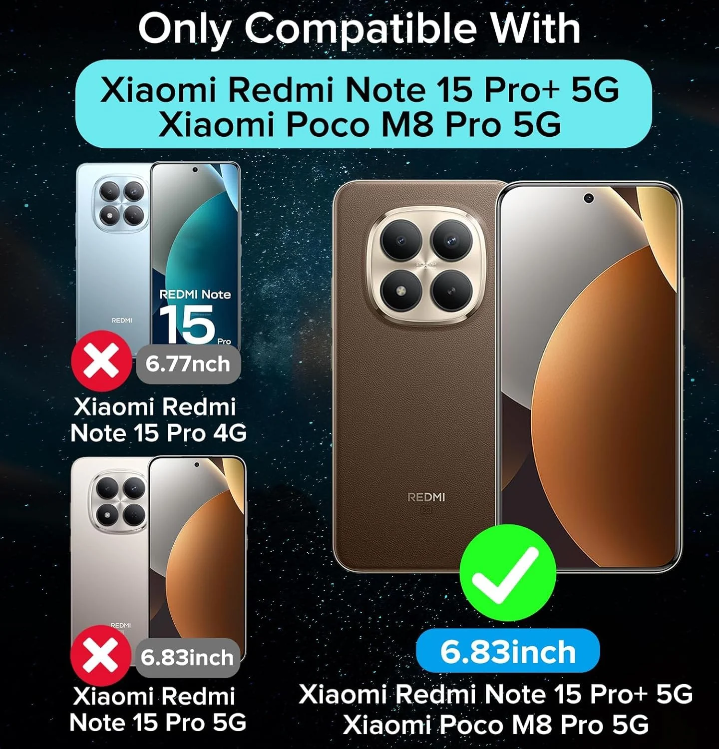 DL3 Mobilak Clear TPU Protective Case for Xiaomi Redmi Note 15 Pro+ / Note 15 Pro Plus 5G with Camera Protection and Shockproof Design - Clear