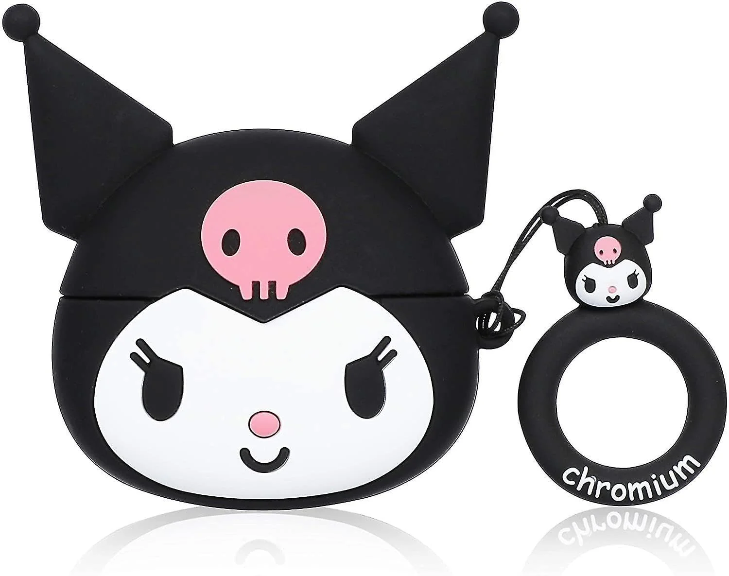 DL3 Mobilak For AirPods 3 Case Soft Silicone Shockproof Cover for Apple AirPods 3rd, New 3D Cute Cartoon Creative Fun Case Skin with Keychain Design for Air pods 3rd Charging Case - Kitty Black
