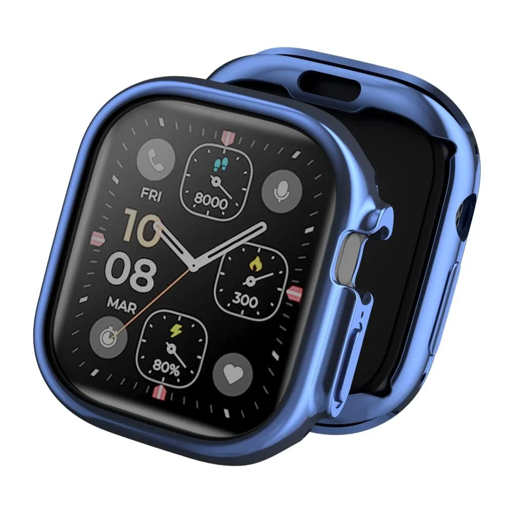 DL3 Mobilak Case Compatible with Apple Watch Ultra 49mm Case Watch Soft TPU Shockproof Cover Slim Guard Thin Bumper Shell Protector - Blue