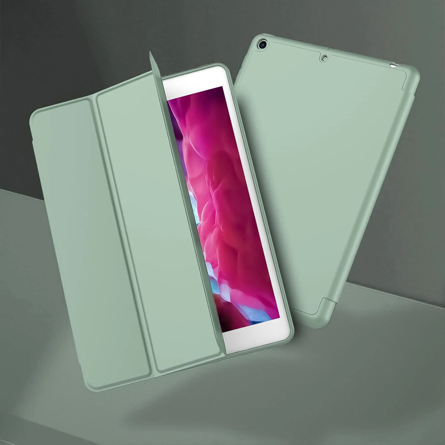 DL3 Mobilak Smart Case for Samsung Galaxy Tab A8 10.5 Inch 2021(-X200/-X205/-X207) with Pencil Holder, Soft TPU Smart Stand Back Cover Auto Wake/Sleep Feature - Mint Green
