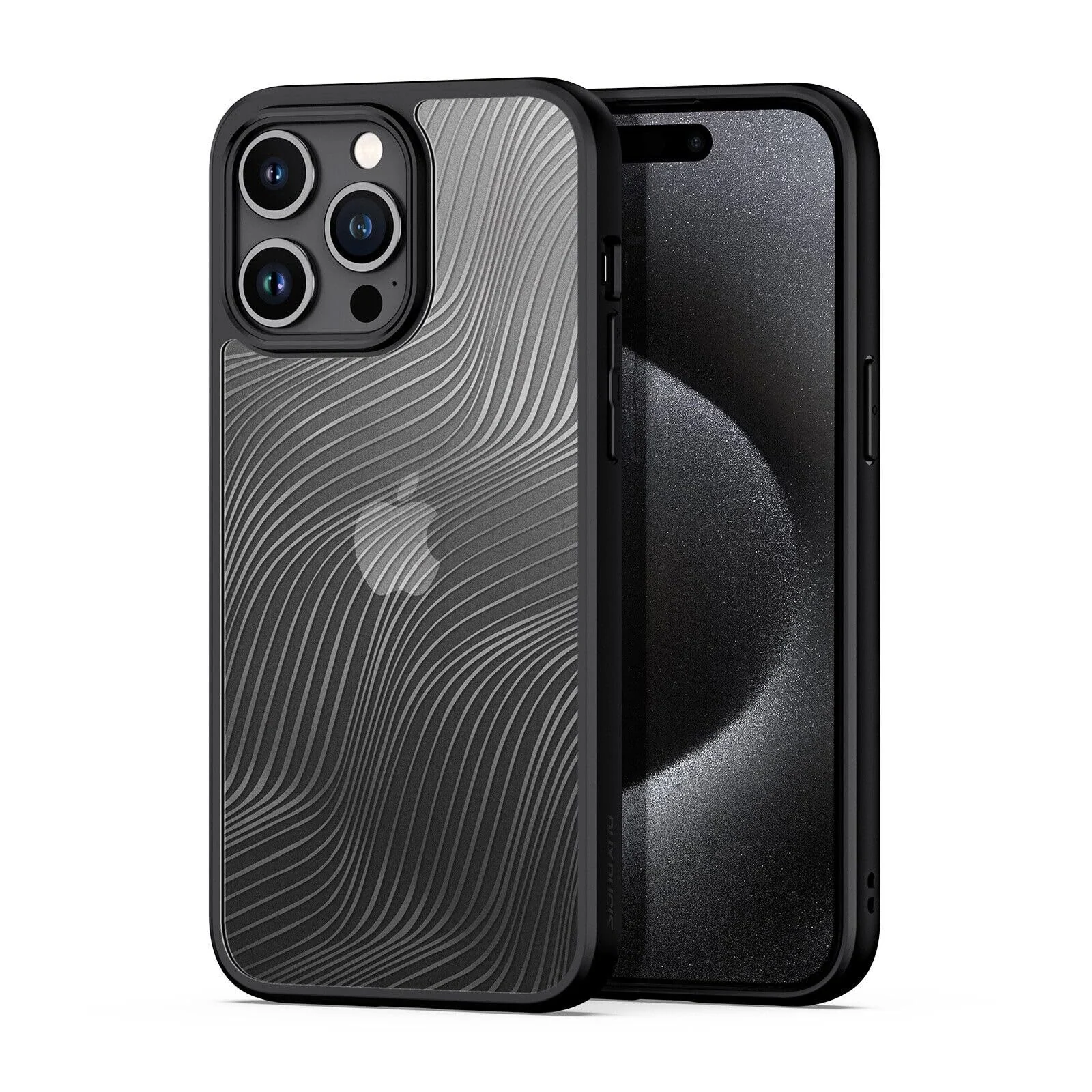 DL3 Mobilak Compatible with iPhone 14 Pro Max 6.7-Inch Case Waterproof, Full-Body Heavy Duty Shockproof Phone Case, Translucent Matte Cover, Built-in Camera Lens Protective - Black
