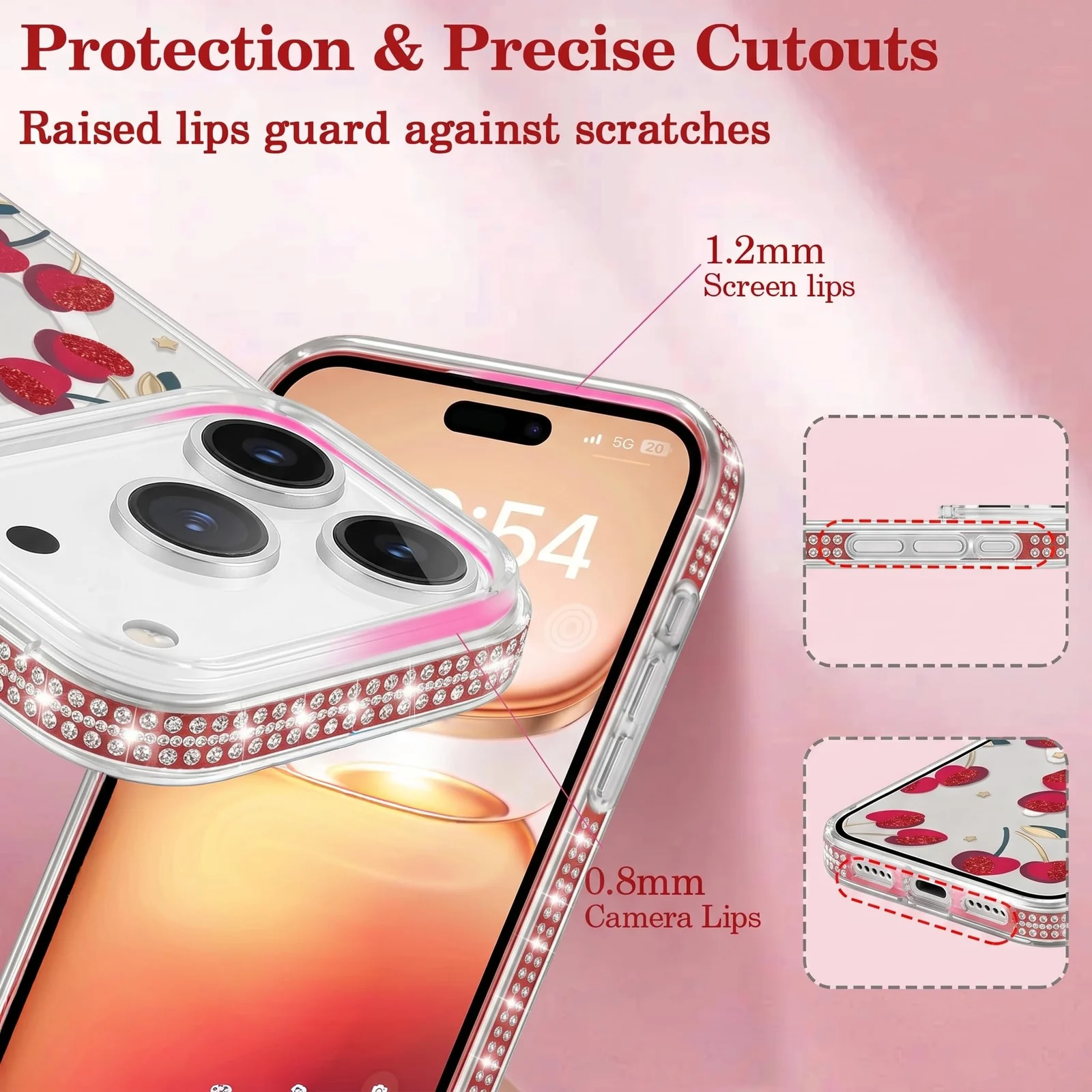 DL3 Mobilak Clear MagSafe-Compatible Magnetic Case for iPhone 17 Pro Max with Camera Protection and Magnetic Car-Mount Support - Style 6
