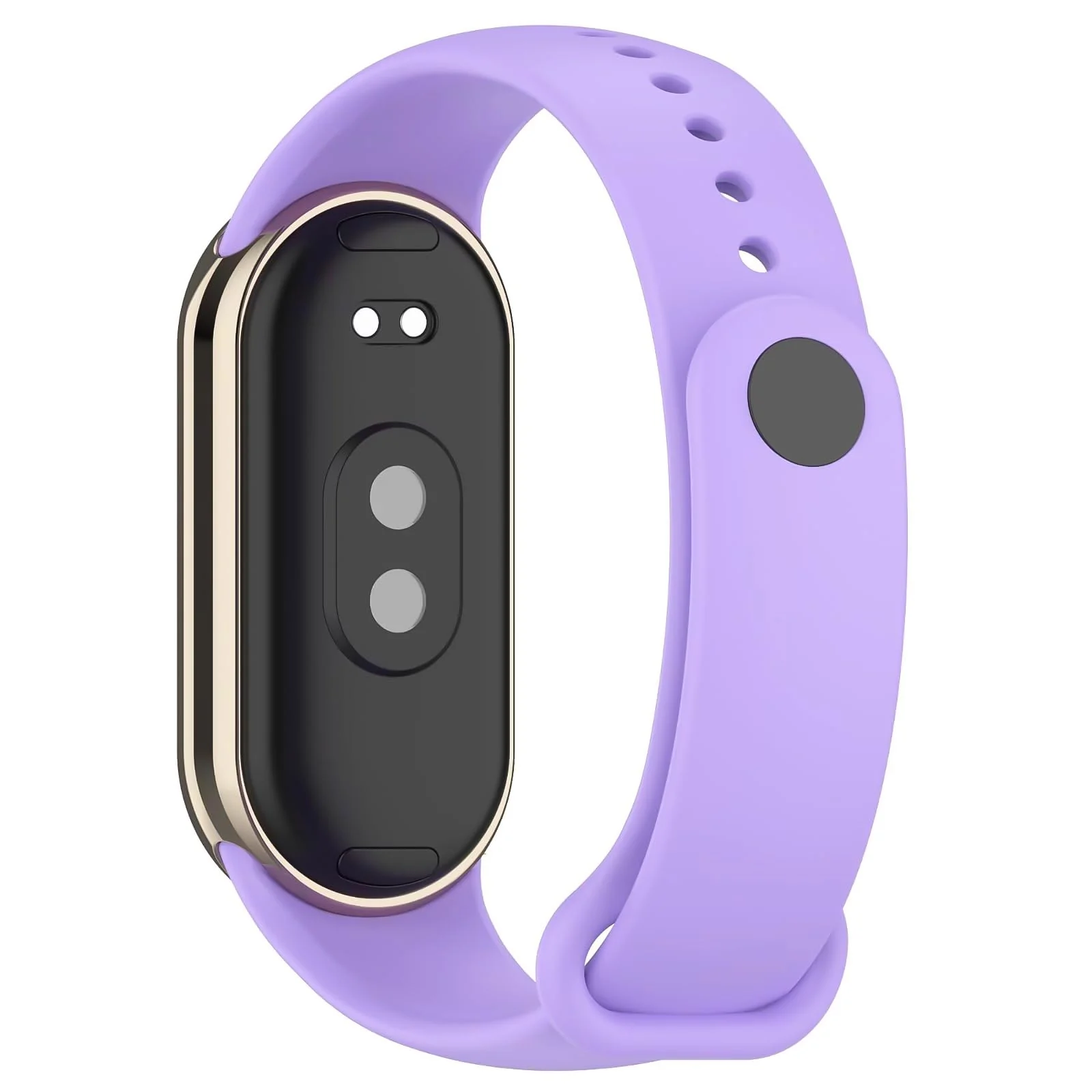 DL3 Mobilak Band Compatible with Xiaomi Mi Band 10/9/8 Replacement Strap, Silicone Skin-Friendly Wrist Strap Adjustable Sports Wristbands for Women Men Xiaomi Smart Band 8/9/10 - Lavender Purple