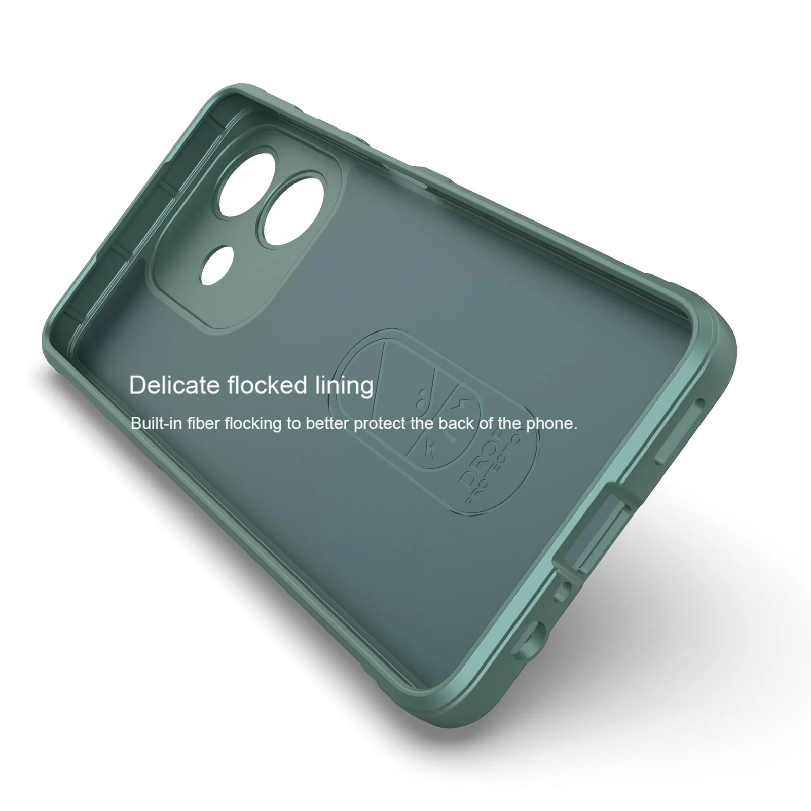 DL3 Mobilak Flexible Silicone and TPU Protective Case with Camera Protection for OPPO A3 / OPPO A3x / A40 - Green