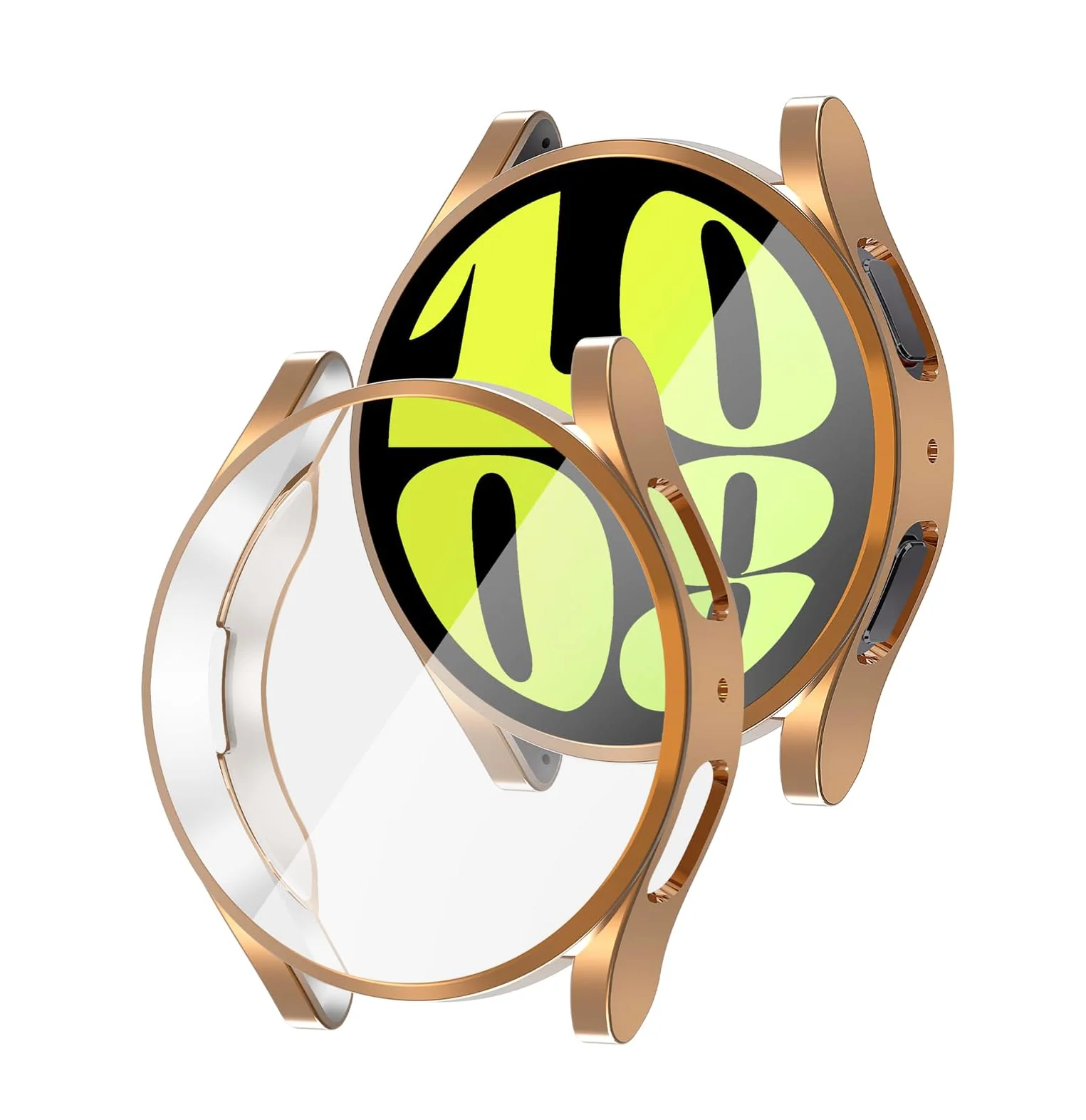 Watch 6 44mm — DL3 Mobilak Screen Protector Case for Samsung Galaxy Watch 6 44mm, Flexible TPU Cover Shockproof Protective Case Plated Bumper Shell Galaxy Watch 6 44mm