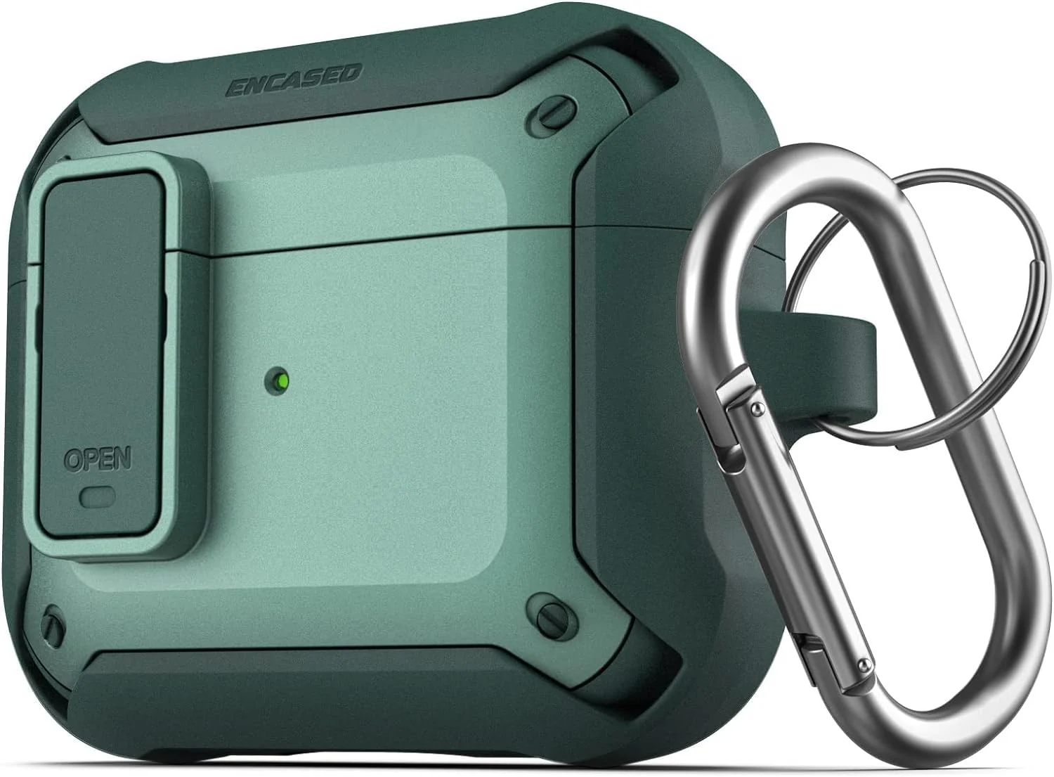DL3 Mobilak Case for Airpod Pro Case Cover with Lock, Compatible with AirPods Pro 2nd Generation/1st Generation Case (2023/2022/2019), Shockproof Cover for AirPods Pro 2 Case Men Women - Green