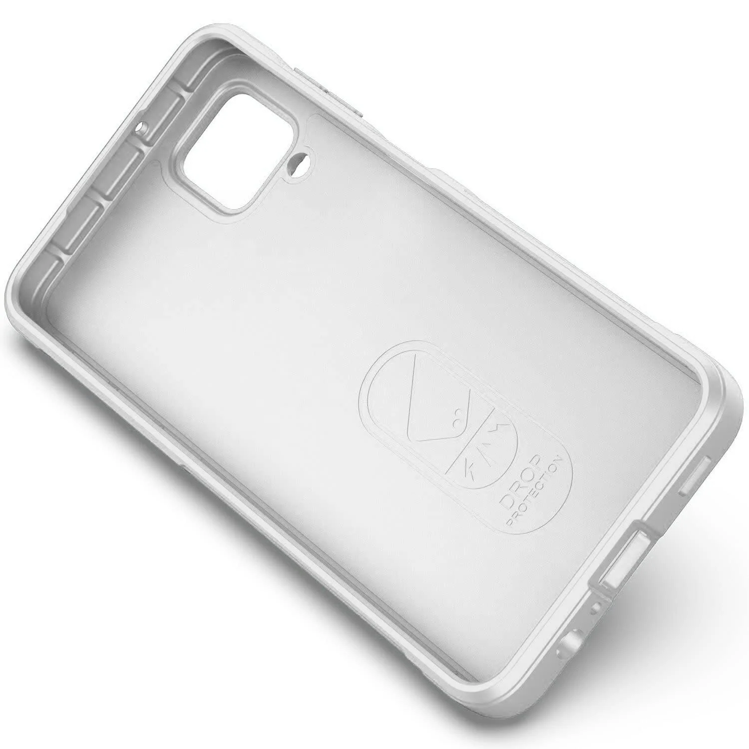 DL3 Mobilak Flexible Silicone and TPU Protective Case with Camera Protection for Samsung Galaxy A12 / M12 - White