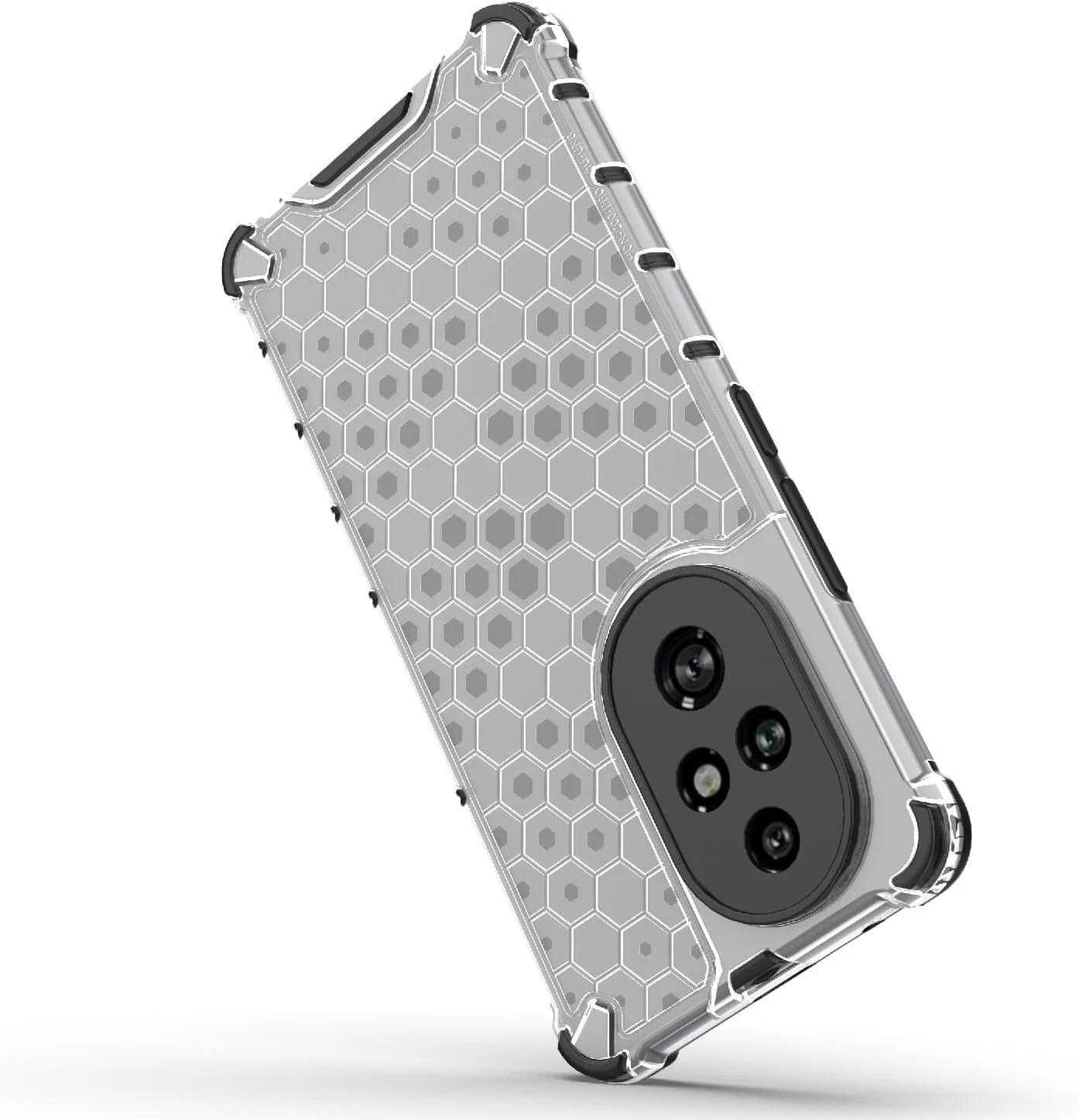 DL3 Mobilak Honeycomb Protective Case for Honor 200 5G, Shock-absorbing protection, Transparent design, Slim, lightweight profile - Clear