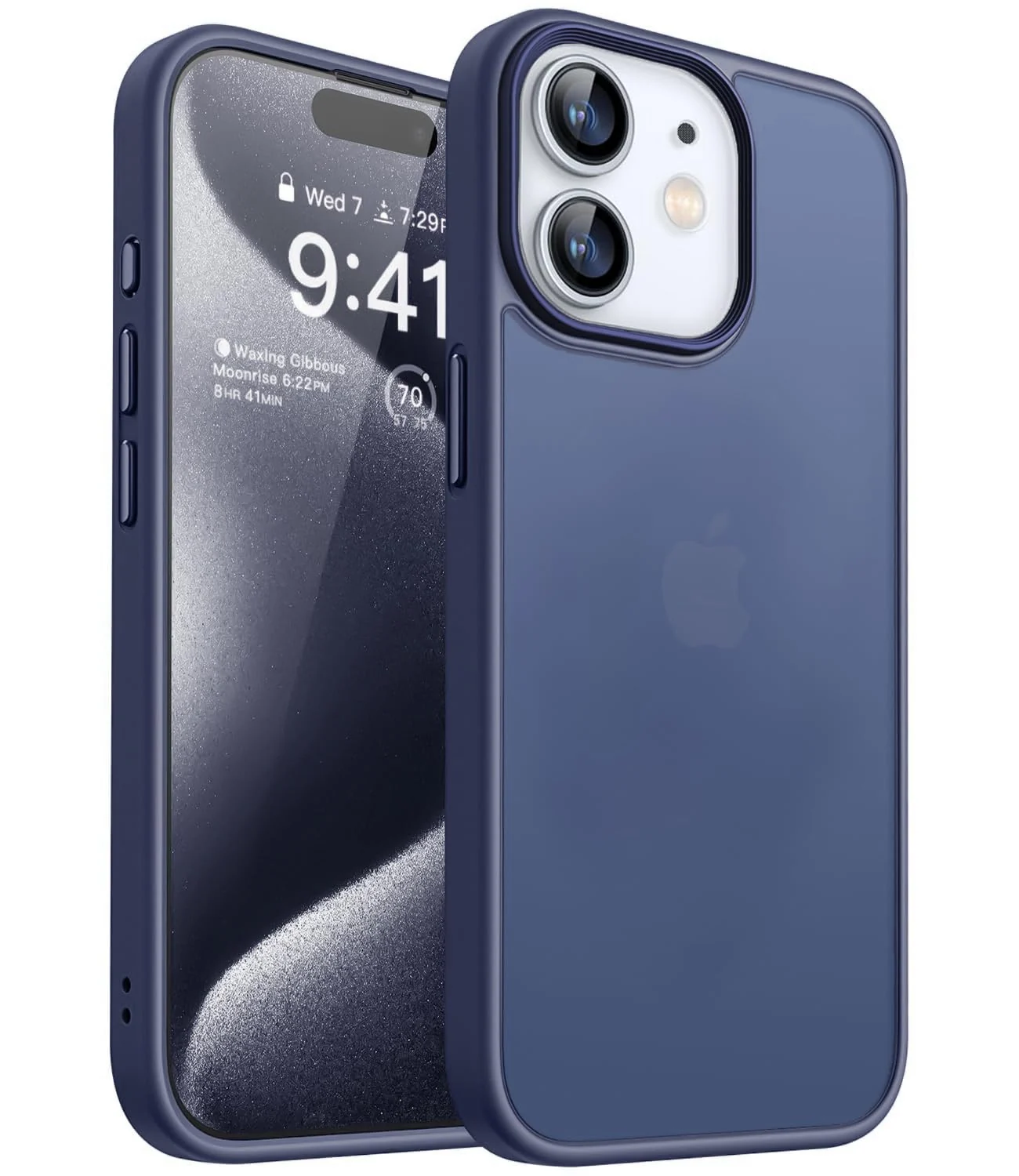 Dl3 Mobilak Matte Case for Apple iPhone 11, Shockproof Drop Protection, Frosted Translucent Matte Back Phone Cover, Anti-Fingerprint (Gray)