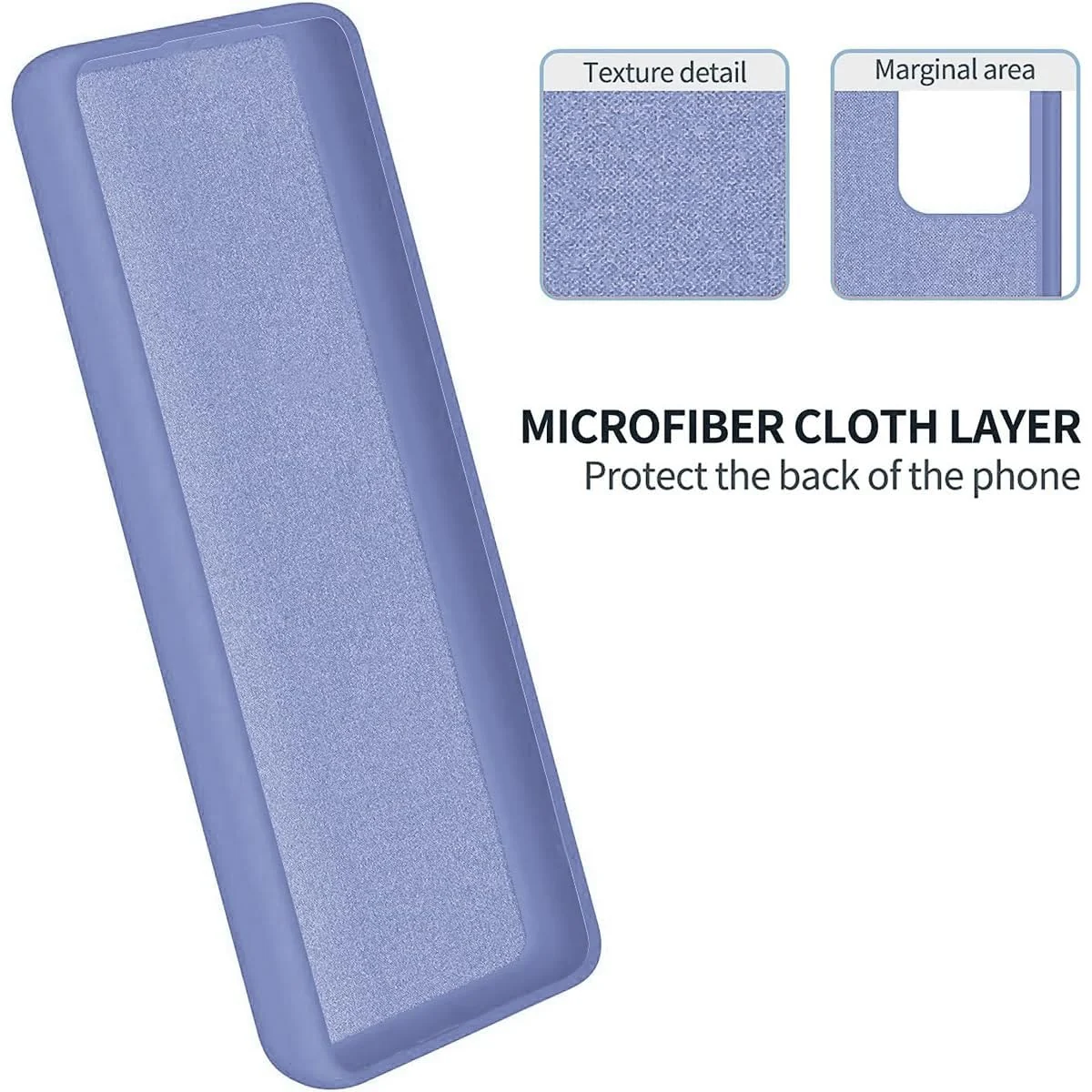 DL3 Mobilak Soft Silicone Protective Case for Honor 70 with Microfiber Lining and Shockproof Design - Baby Blue