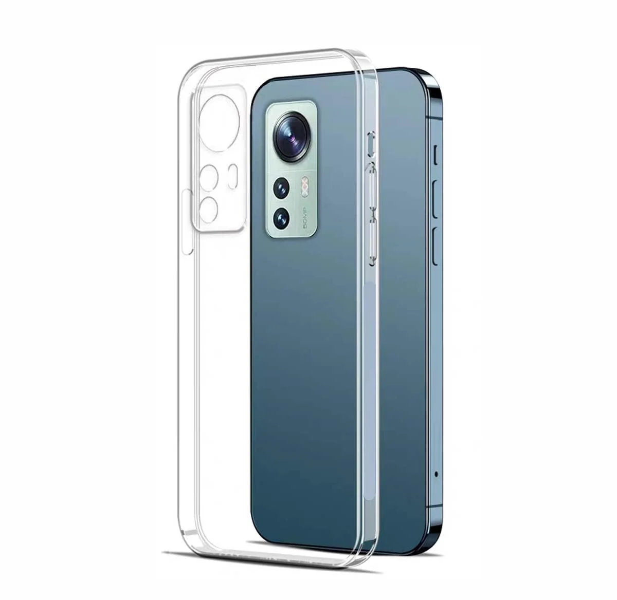 DL3 Mobilak Case Compatible with Xiaomi Redmi Note 12S Case Crystal Soft TPU Gel Case Flexible Silicone Anti-Scratch Camera Protection TPU Cover - Clear