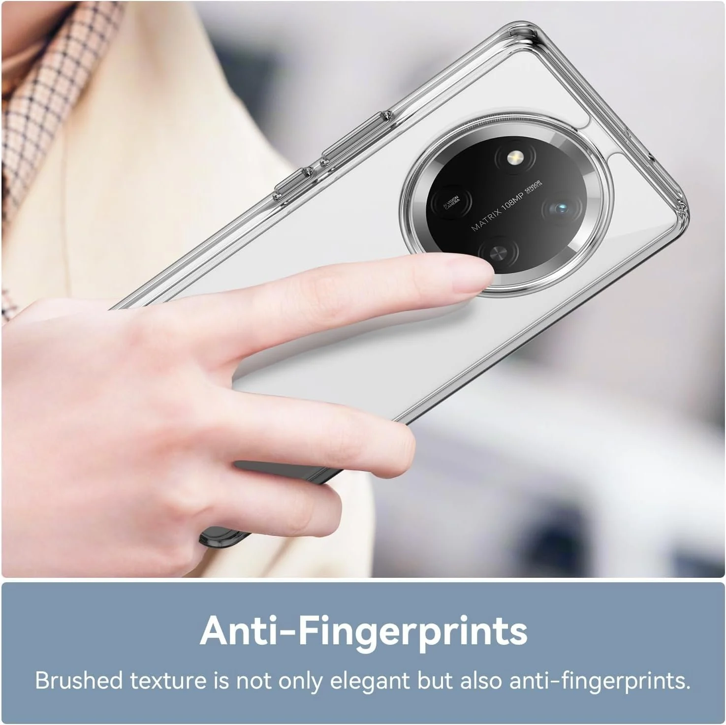 DL3 Mobilak Case Compatible with Honor X9C, Case Crystal Soft TPU Gel Case Flexible Silicone Anti-Scratch TPU Cover - Clear