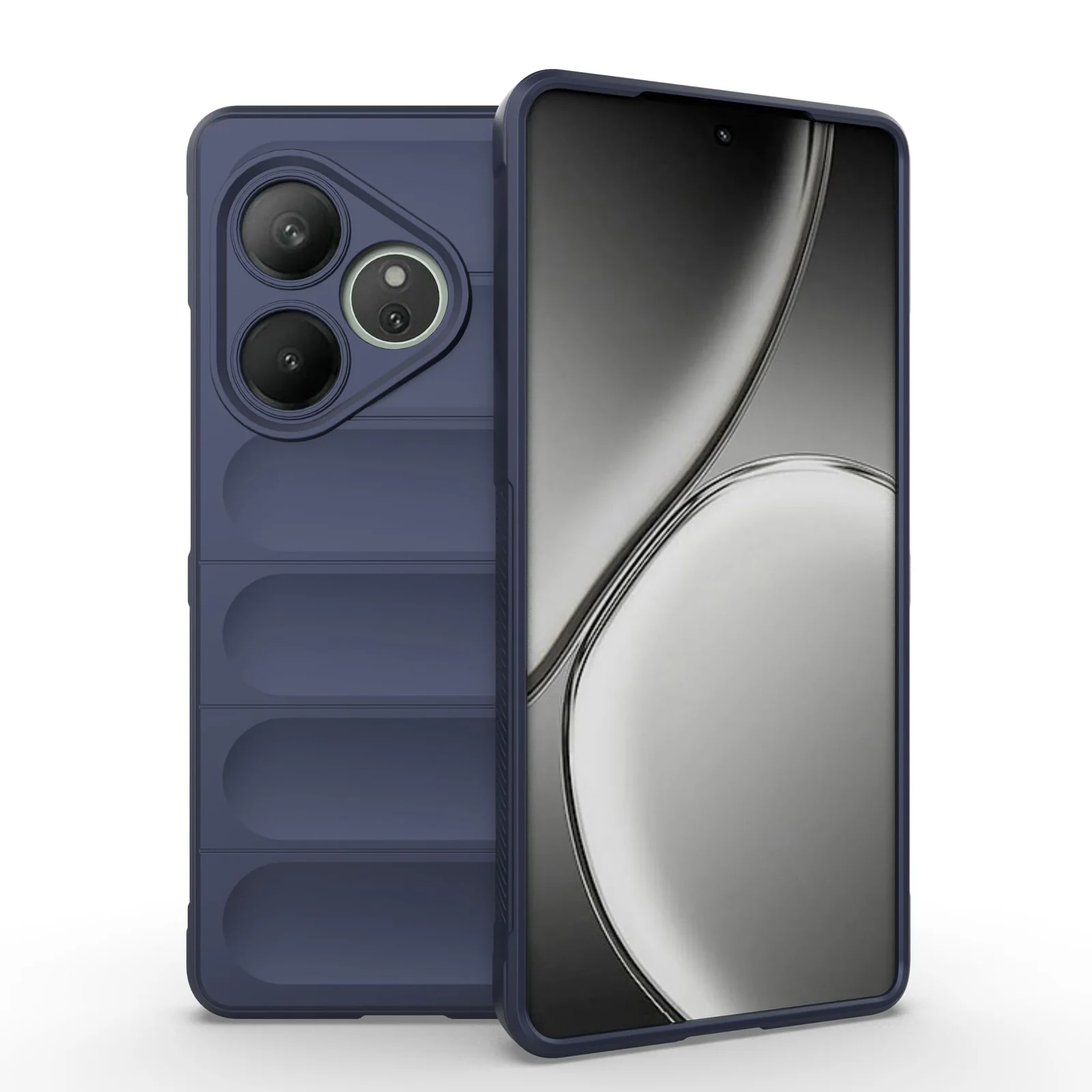DL3 Mobilak Flexible Silicone and TPU Protective Case with Camera Protection for realme GT6 / GT Neo6 / GT Neo 6 SE / GT 6T - Blue