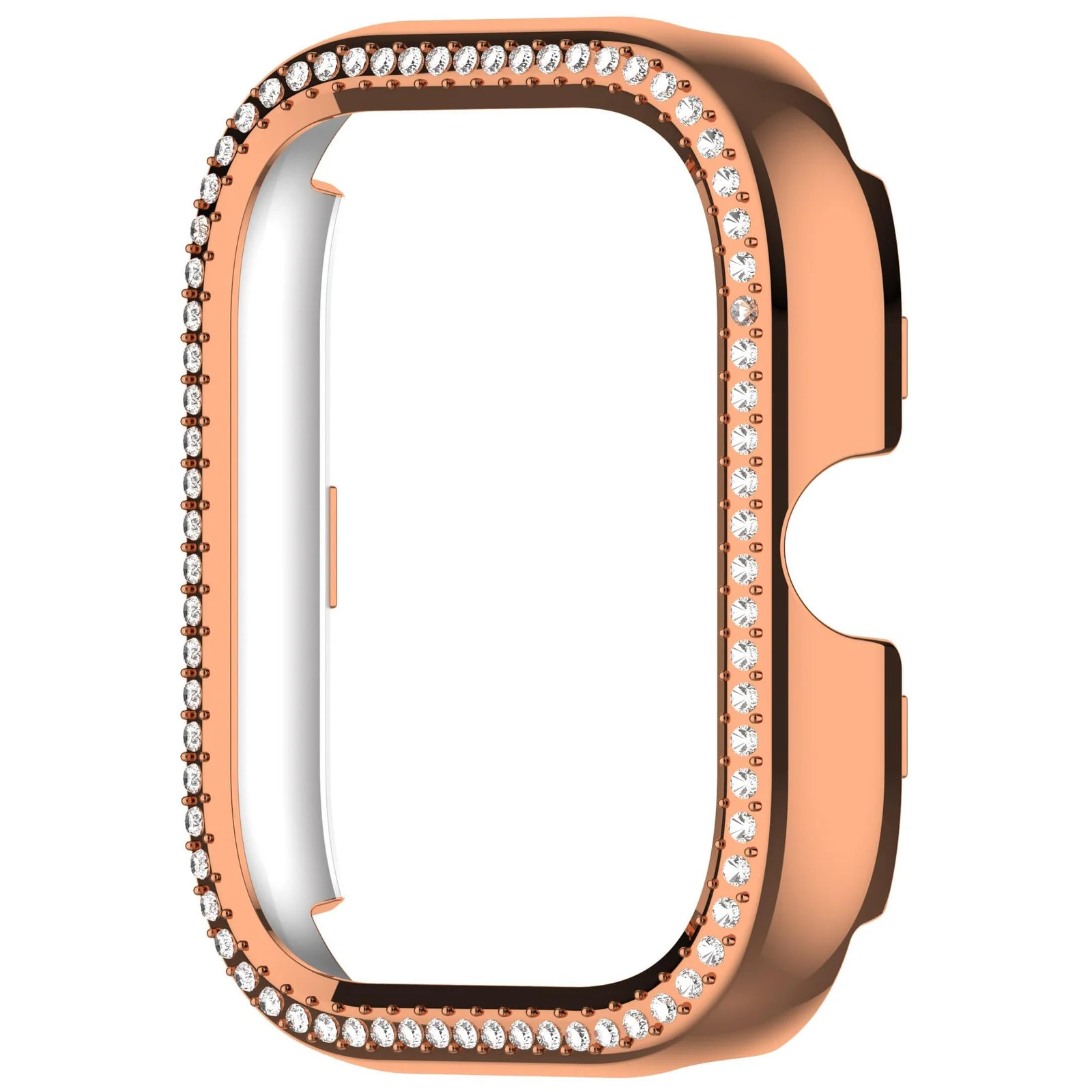 DL3 MOBILAK Bling Hard PC Watch Bumper Case for Xiaomi Redmi Watch 4 and Redmi Watch 5 - Rose Gold