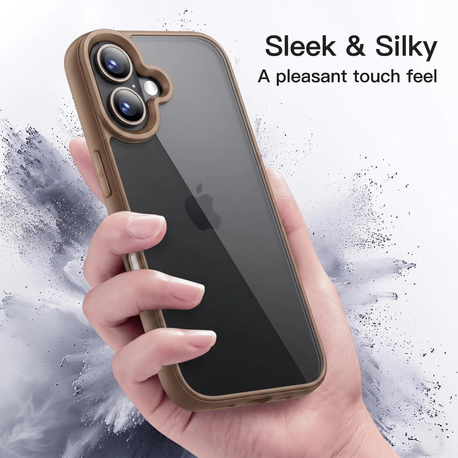DL3 Mobilak Clear Protective Case for iPhone 16 - Desert Brown
