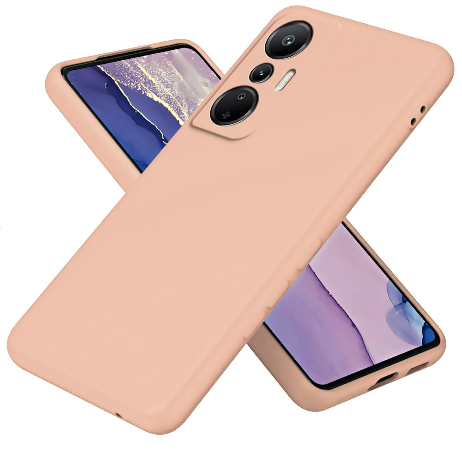 Infinix Hot 20 4G — DL3 Mobilak Liquid Silicone Protective Case with Soft Microfiber Lining with Full Camera Protection for Infinix Hot 20 4G