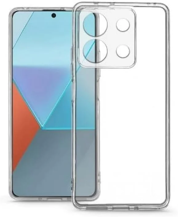 DL3 Mobilak Case Compatible with Xiaomi Redmi Note 13 Pro 4G (Not 5G) Case Crystal Soft TPU Gel Case Flexible Silicone Anti-Scratch Camera Protection TPU Cover - Clear