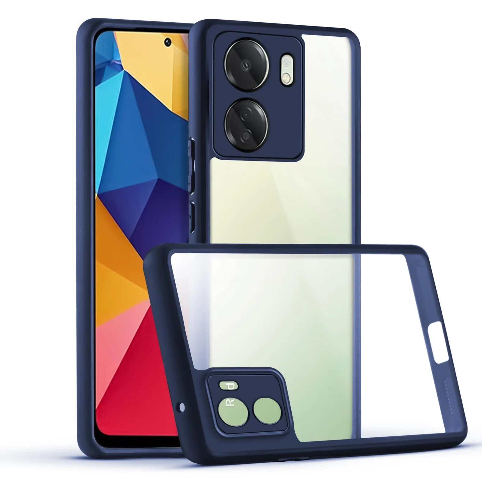 DL3 Mobilak Clear Protective Case for Xiaomi Redmi 13C / Poco C65 - Blue