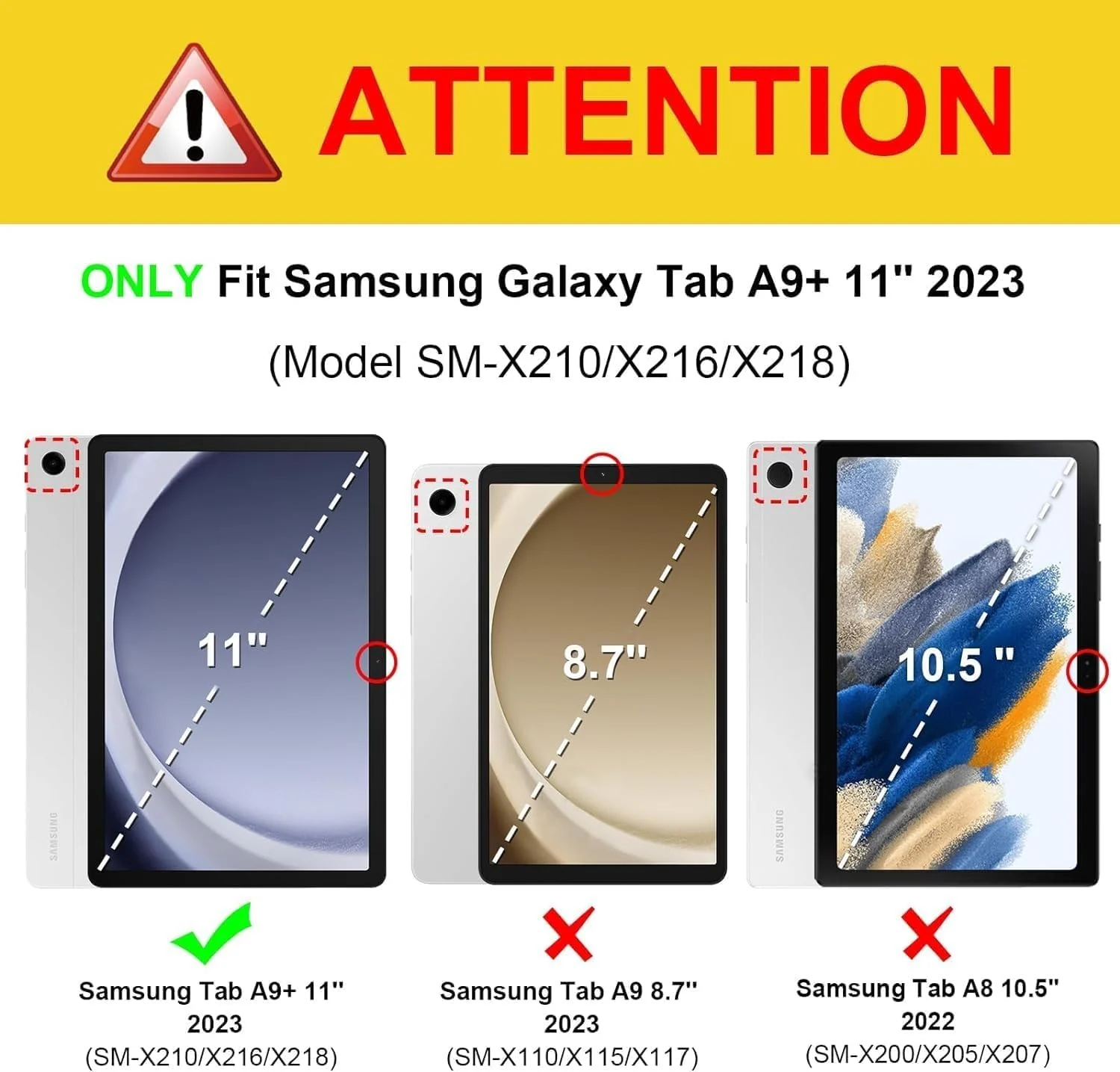 DL3 Mobilak Case For Samsung Galaxy Tab A9+/ A9 Plus Case 11 inch 2023 (SM-X210/X216/X218), Ultra Thin Silicone Shockproof Back Shell HD TPU Protective Cover - Clear