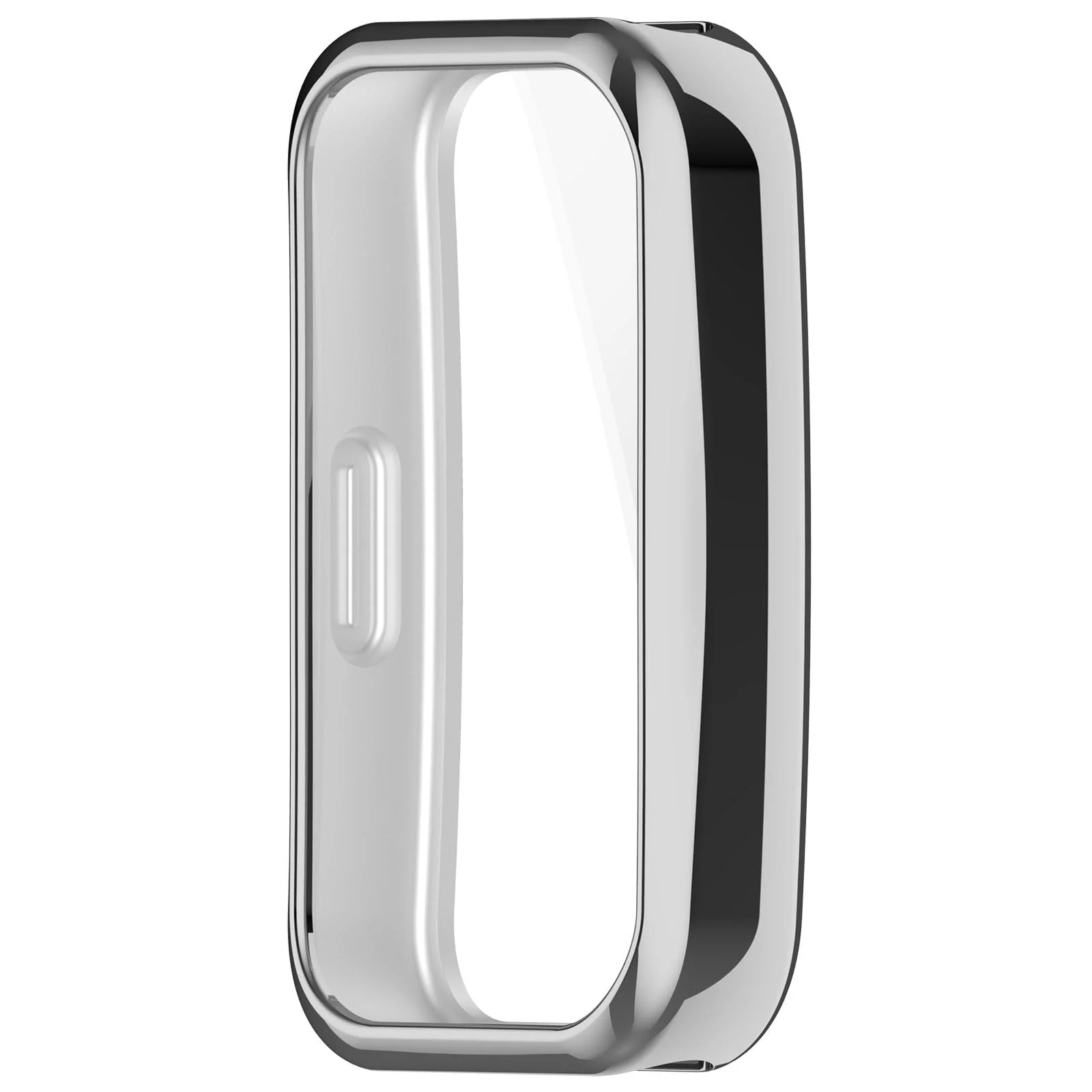DL3 MOBILAK Case for HUAWEI Band 9 / HUAWEI Band 8 TPU Silicon All-Around Screen Protector Cover Bumper Protector Full Cover Screen Protection - Silver