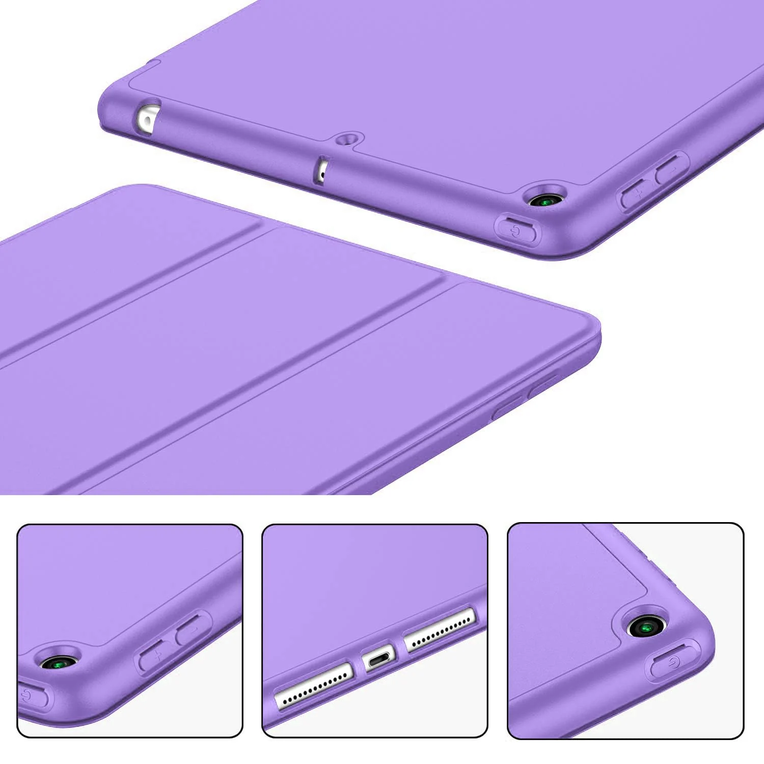 DL3 Mobilak Smart Case for Samsung Galaxy Tab A8 10.5 Inch 2021(-X200/-X205/-X207) with Pencil Holder, Soft TPU Smart Stand Back Cover Auto Wake/Sleep Feature - Light Purple